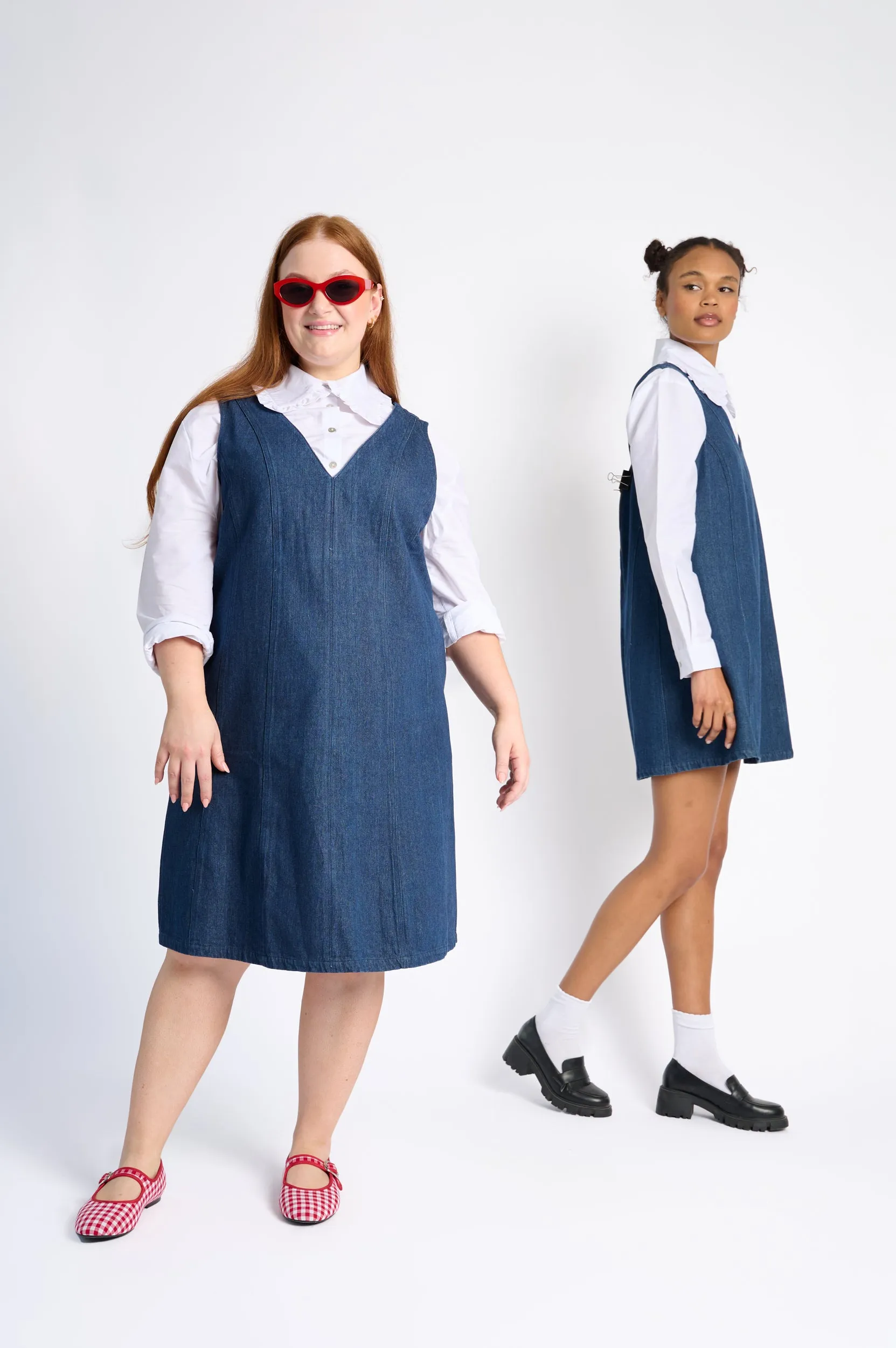 The Denim Pinafore Virtual Fit