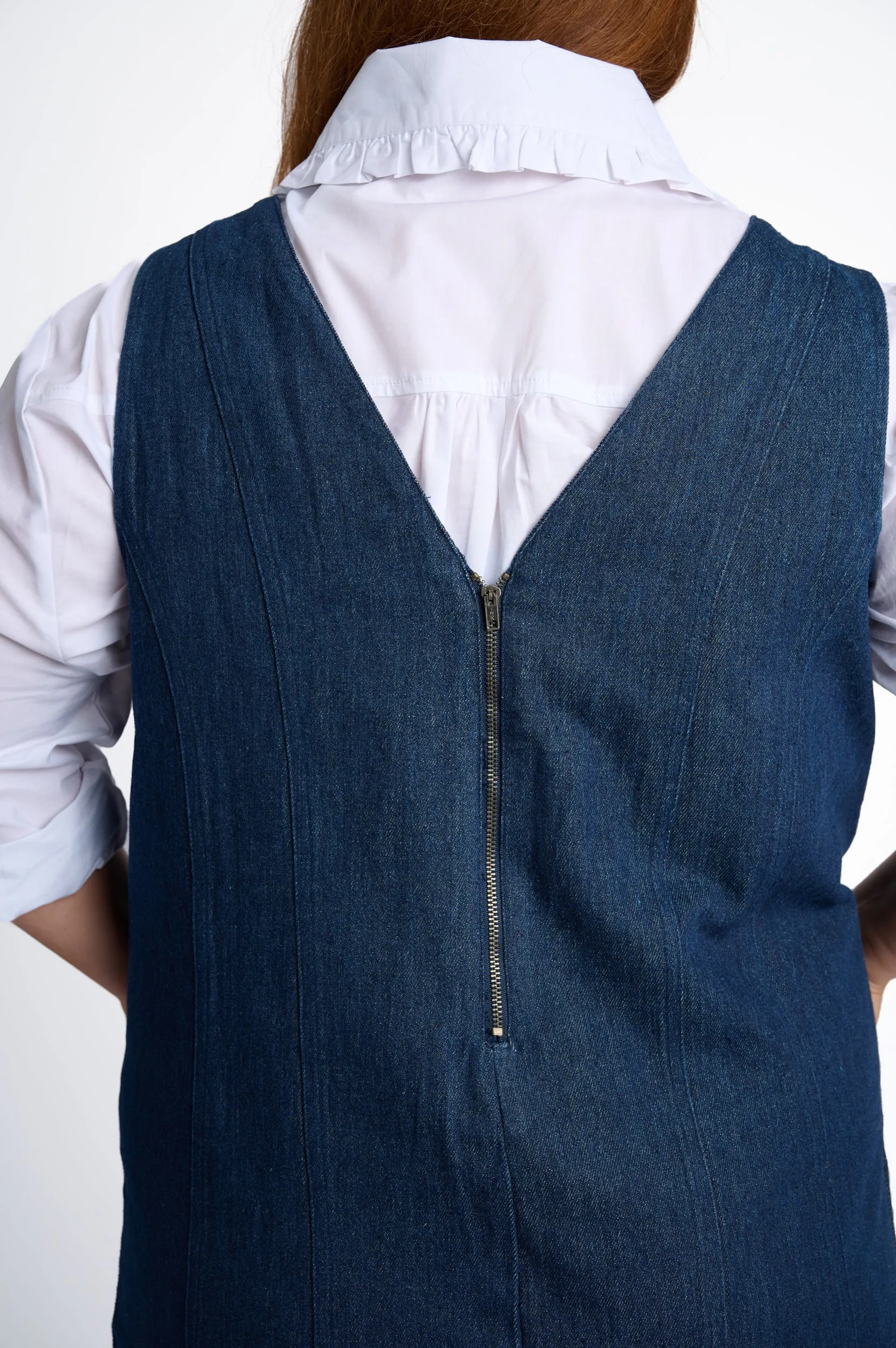 AI Style SmoothGripFastenings The Denim Pinafore