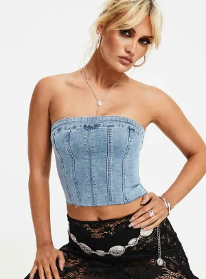 Houser Top Denim LaserCutVents Tear Resistant Weave