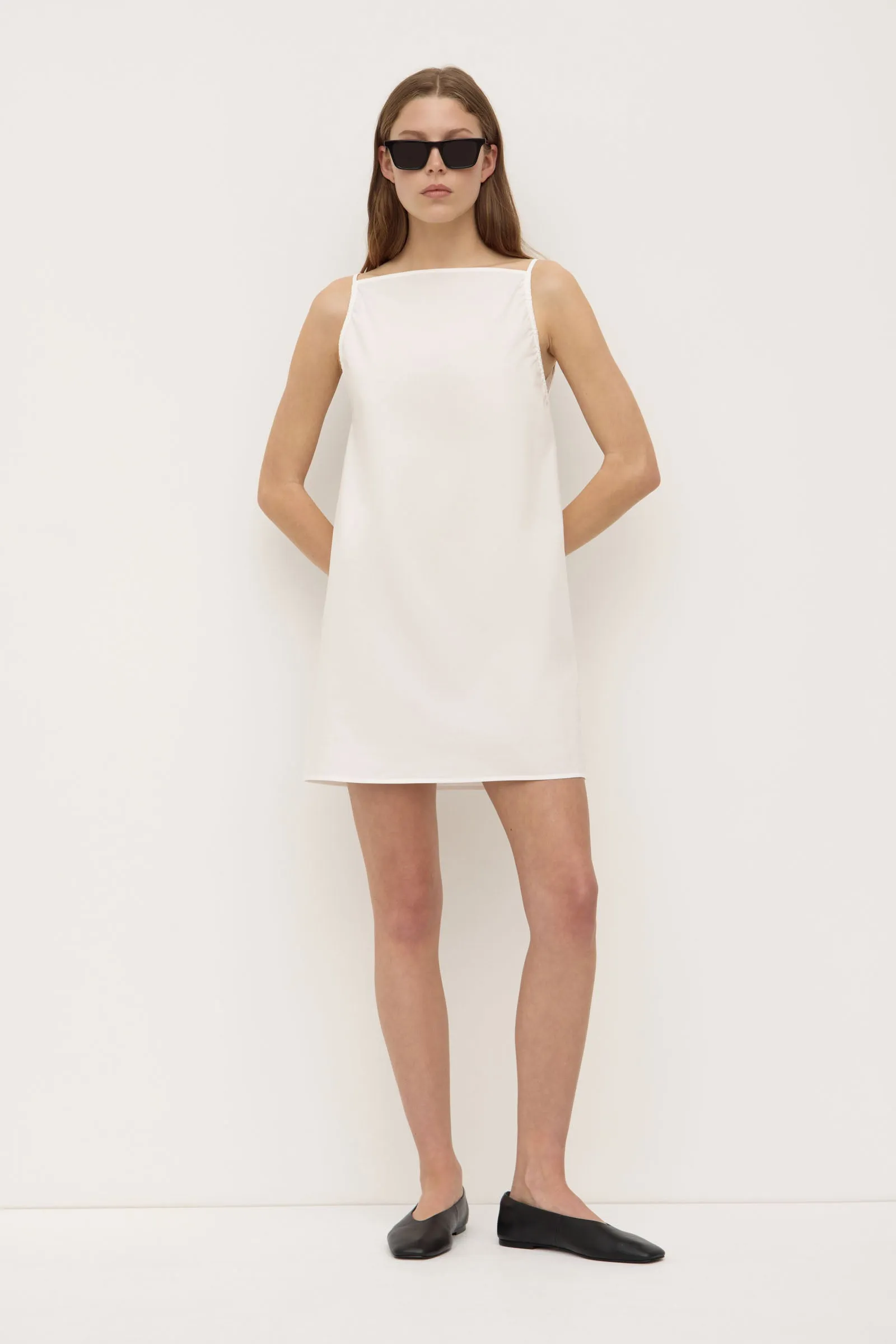 Annie Poplin Mini Dress Virtual Fit PreShrunk Cotton