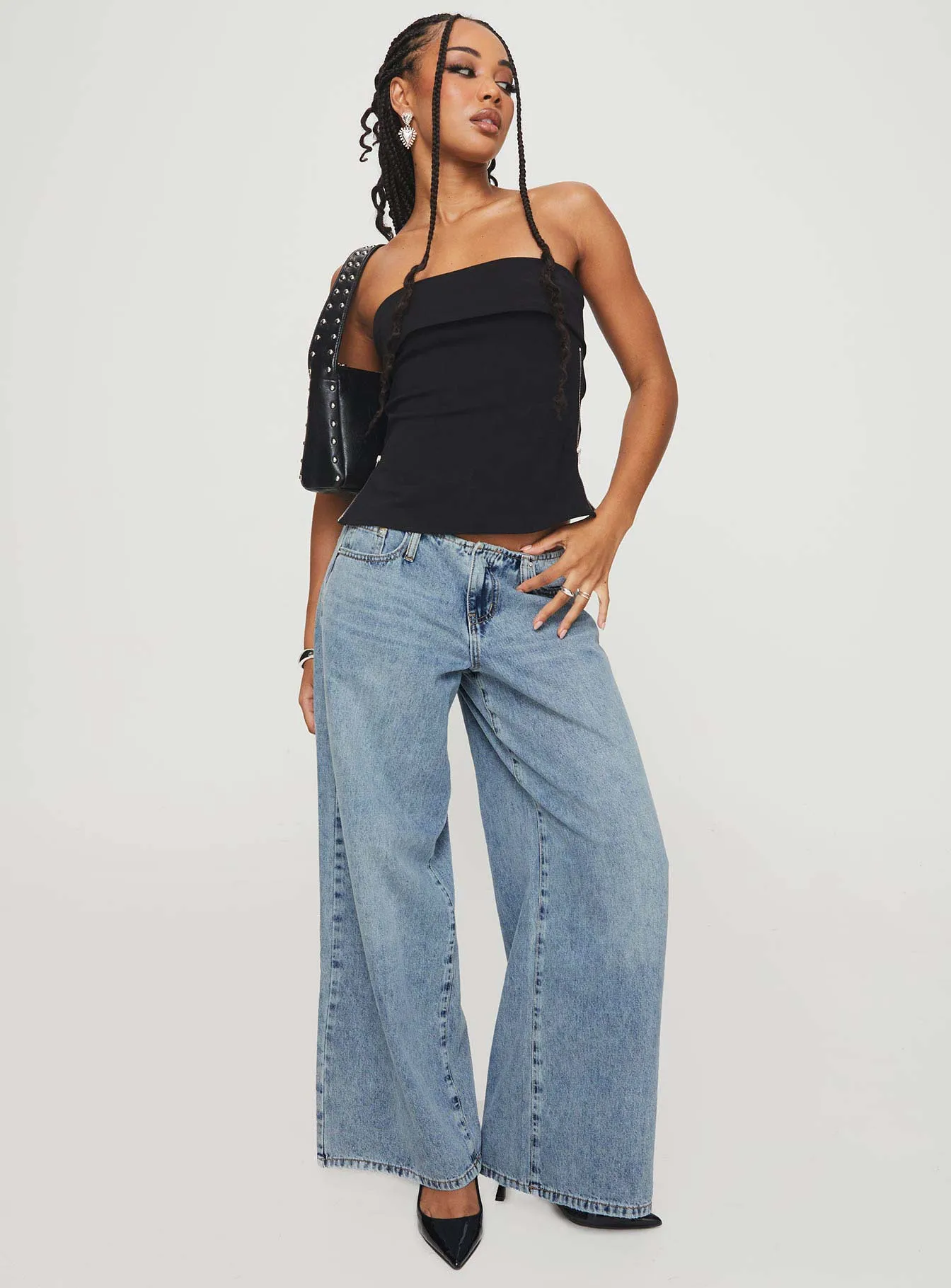 Matza Strapless Top Black NonIrritatingTags Casual Wear