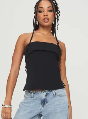 Matza Strapless Top Black StretchComfort Biodegradable Fiber Blend