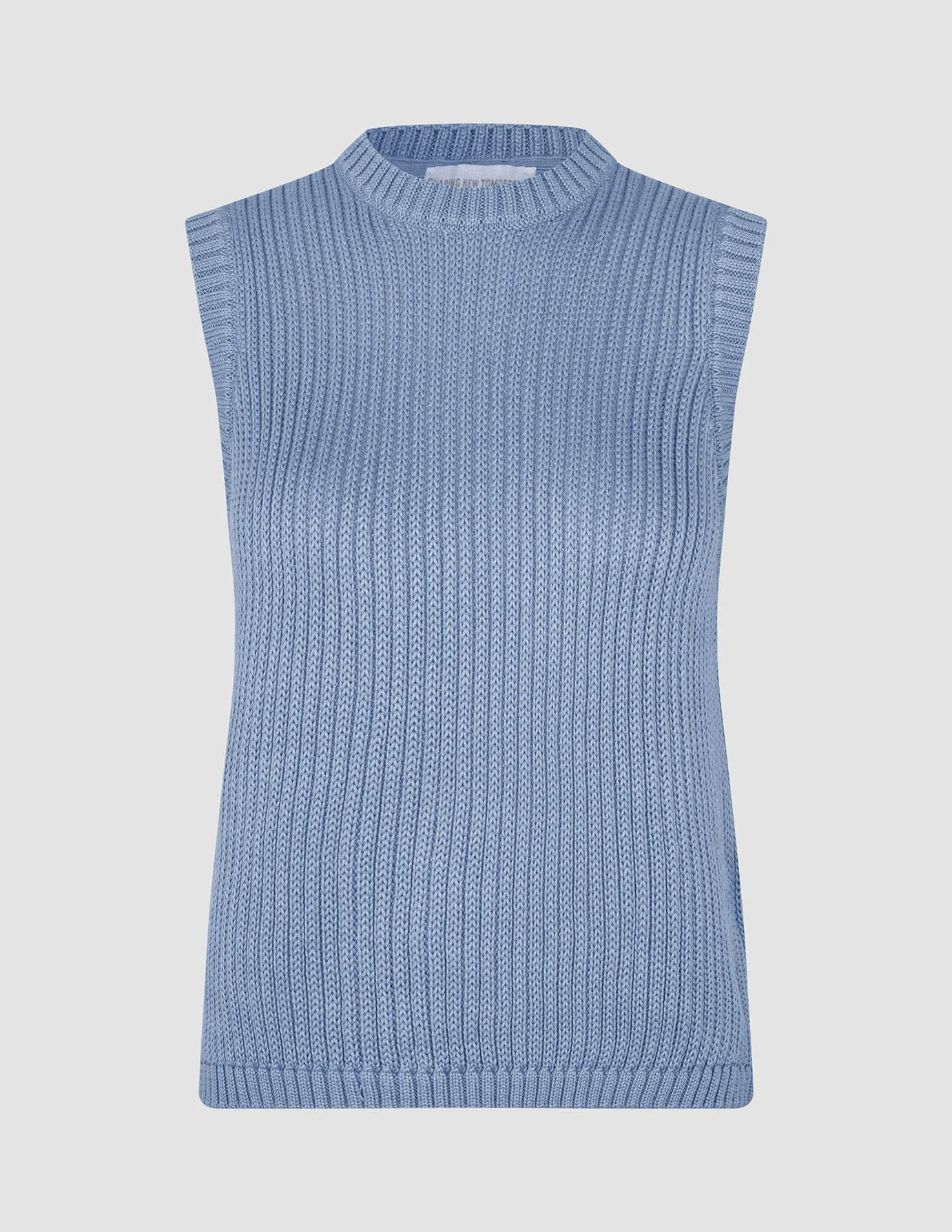 Women's Structured Knit Top Serenity Blue Bold Core