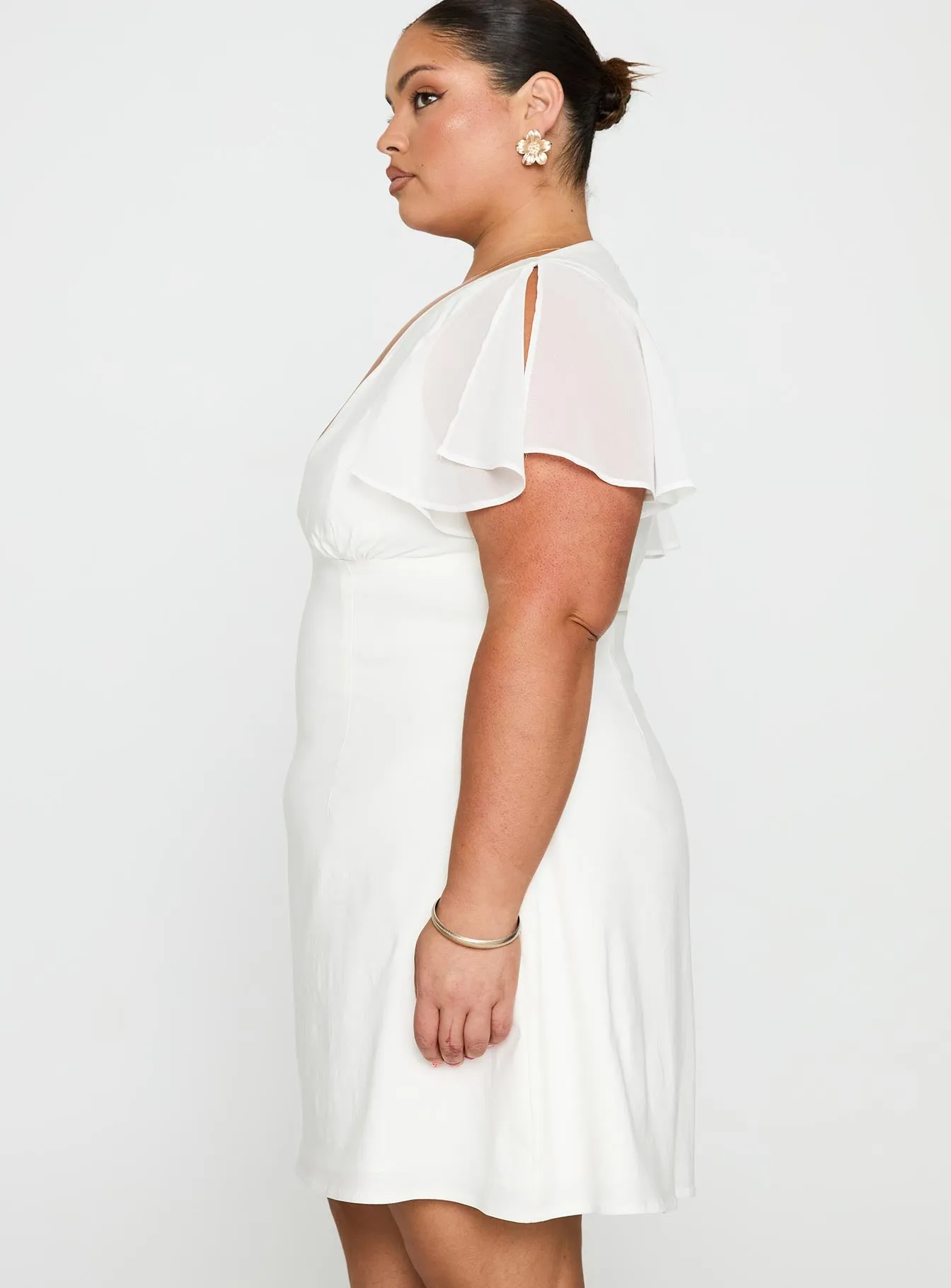 Florie Corset Mini Dress White Curve Trend Soft