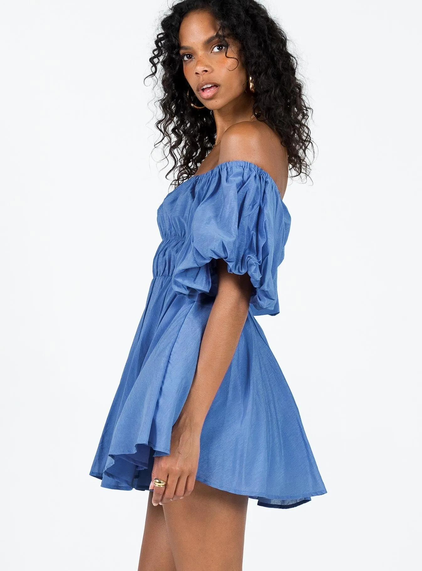City Look Halton Mini Dress Blue