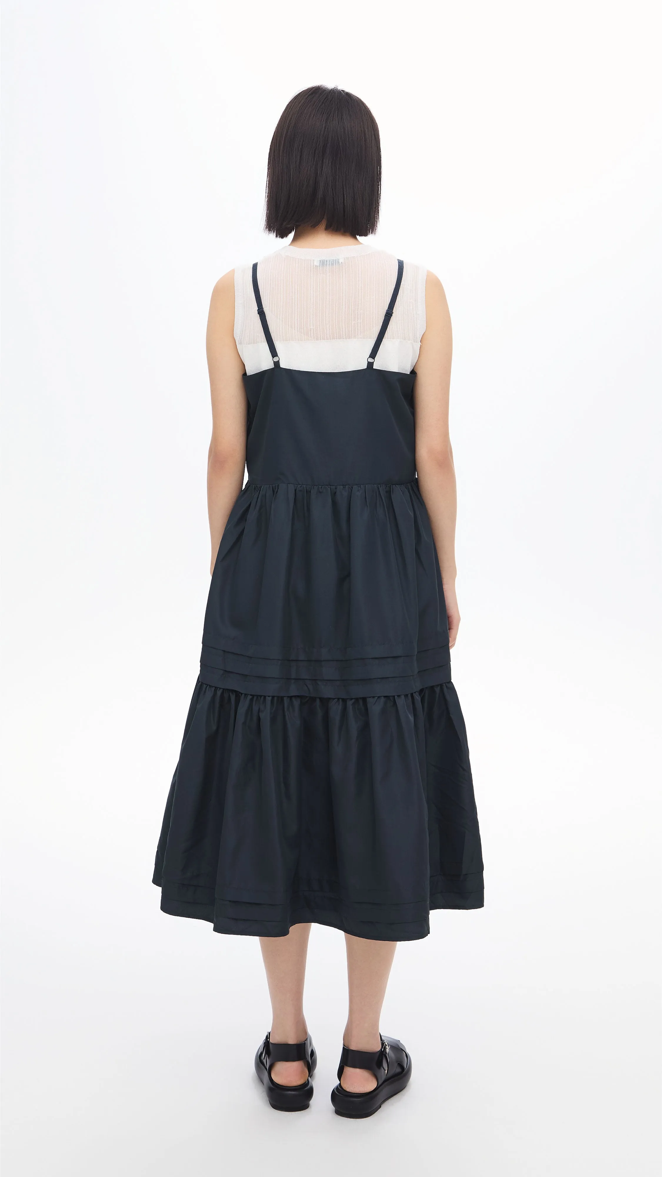 Gather Pleaded Dress Air Move