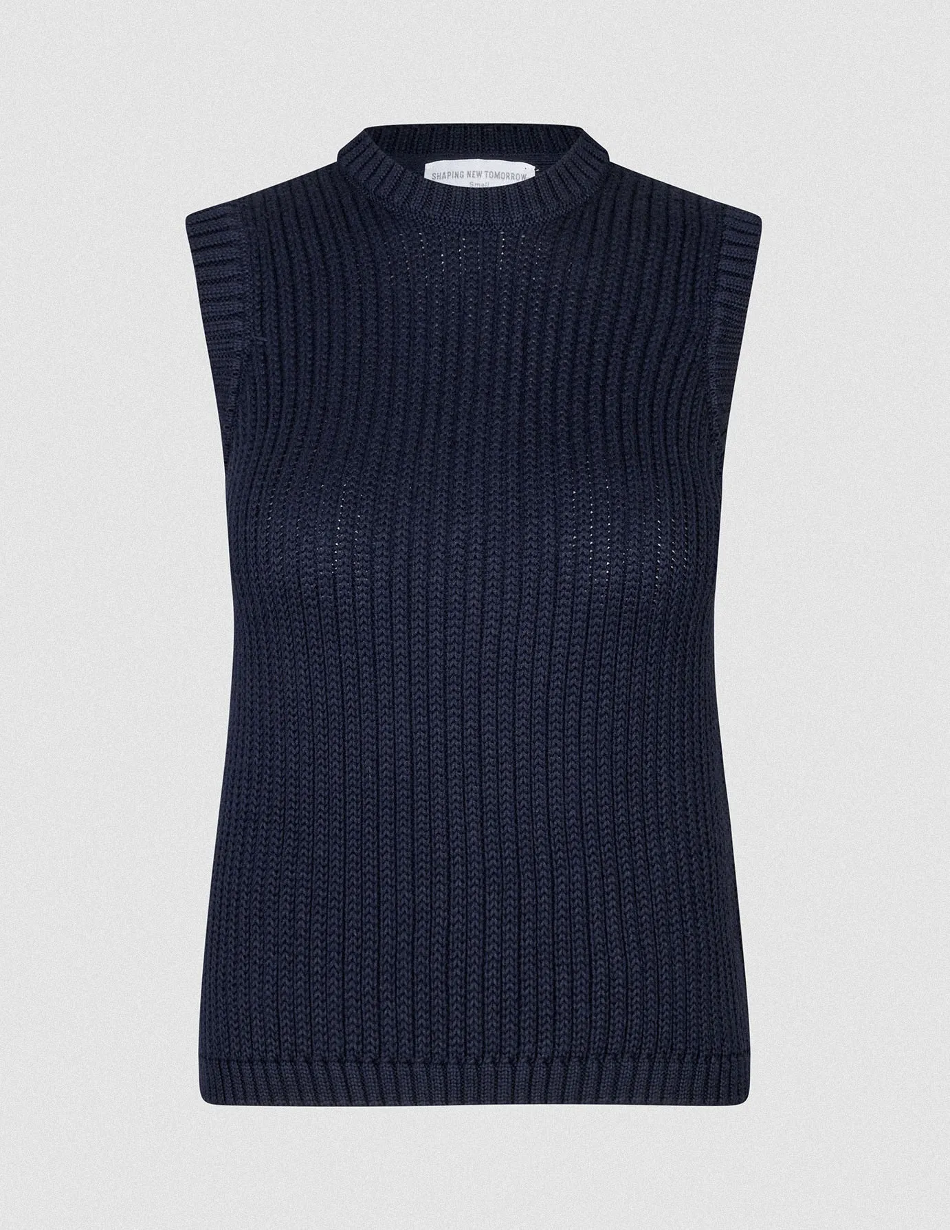 Soft Lining Women's Structured Knit Top Navy