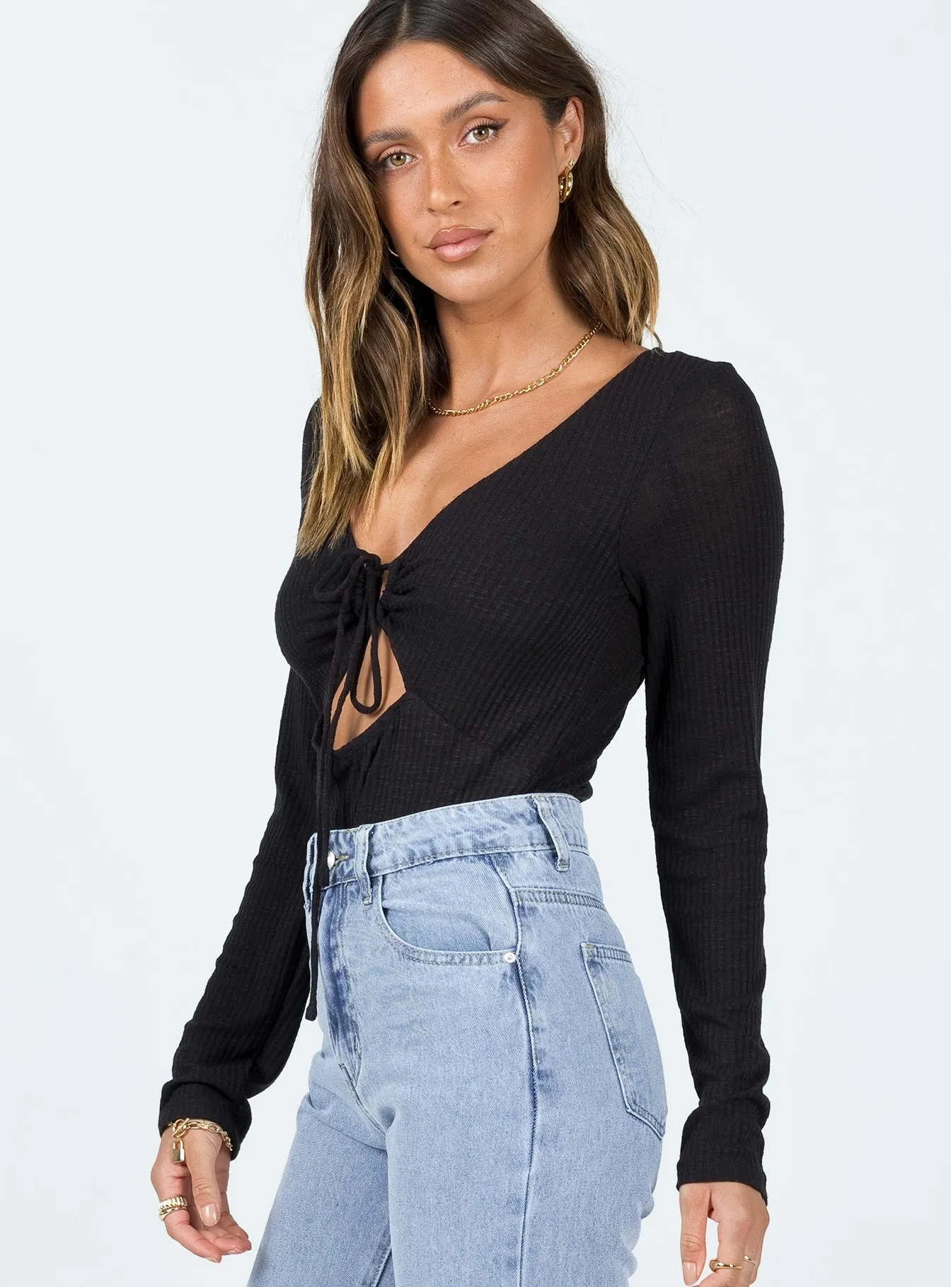 Belinda Long Sleeve Bodysuit Black Outdoor Worker