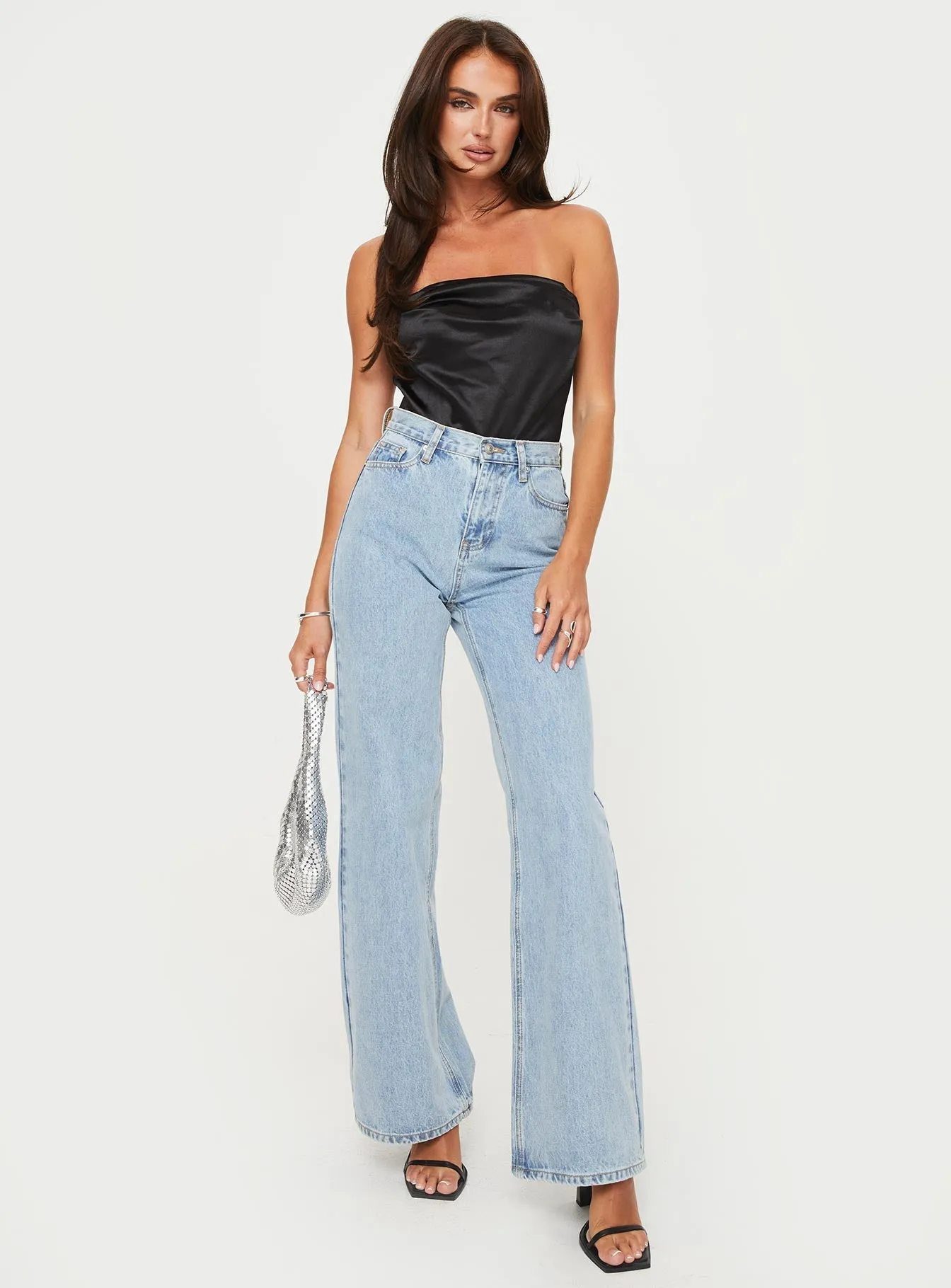 Colben Strapless Bodysuit Black Fresh Resort Music Classic
