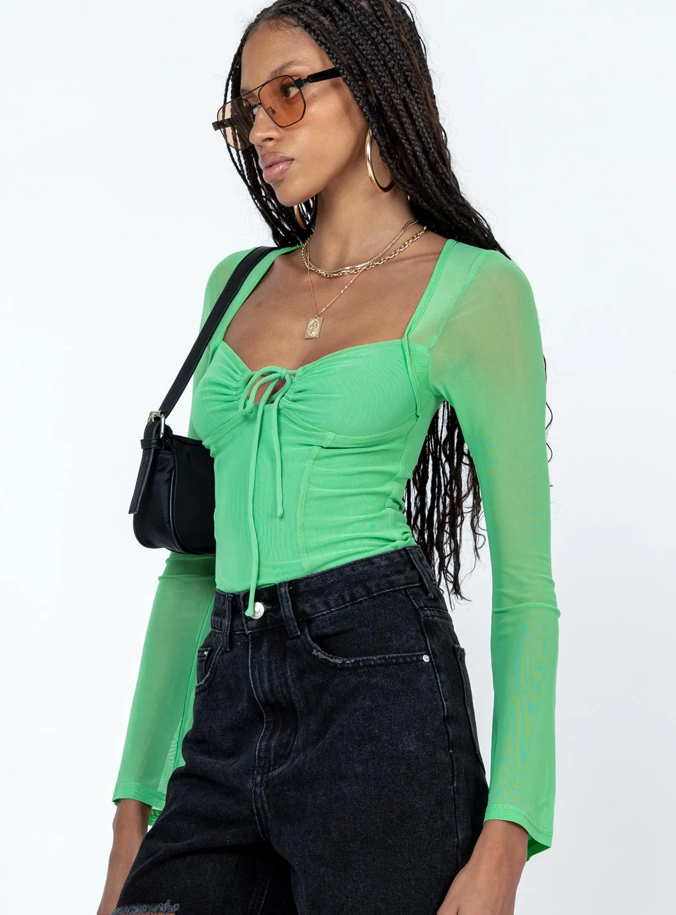 Casual Relax Jacob Long Sleeve Bodysuit Green