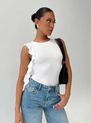 Lightweight Street Resort Relax Lavina Bodysuit White