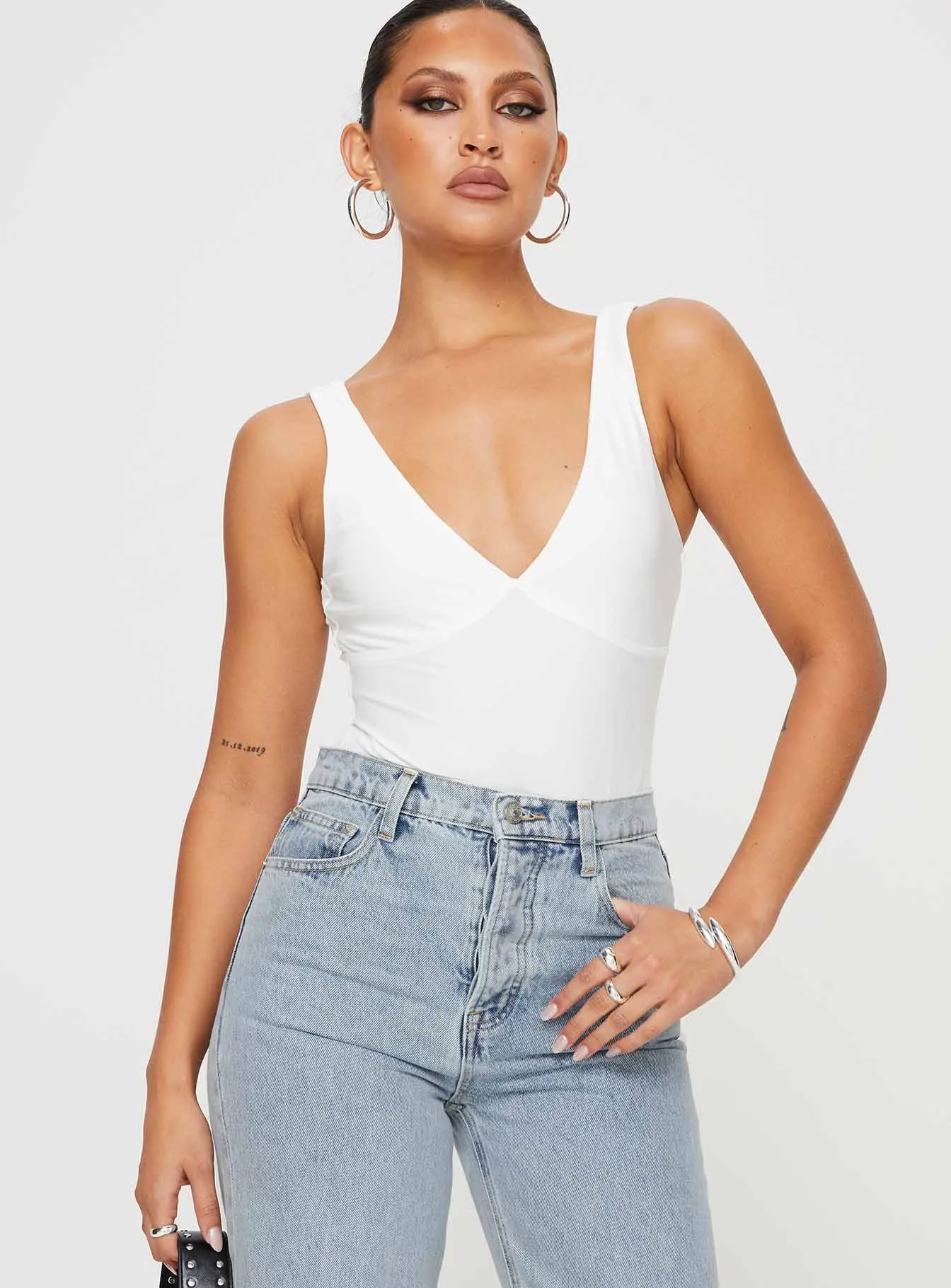 Holiday Vintage Nellie Bodysuit White