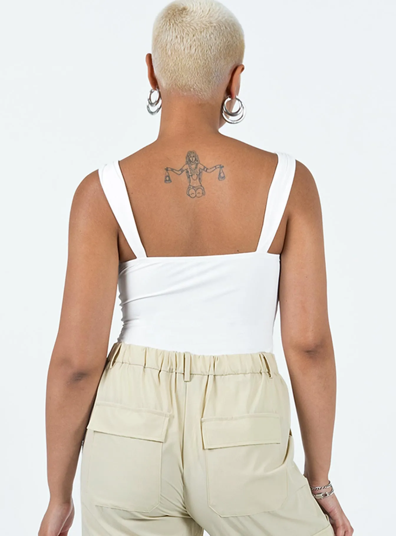 Casual Traveler Samuel Corset Bodysuit White