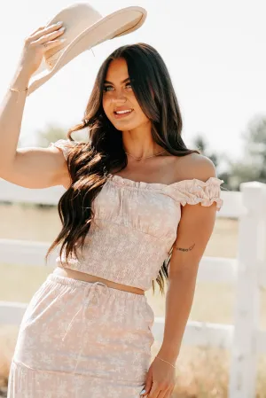 Up The Hill Smocked Floral Tank Top (Pink) MoistureWicking Material Water Resistant