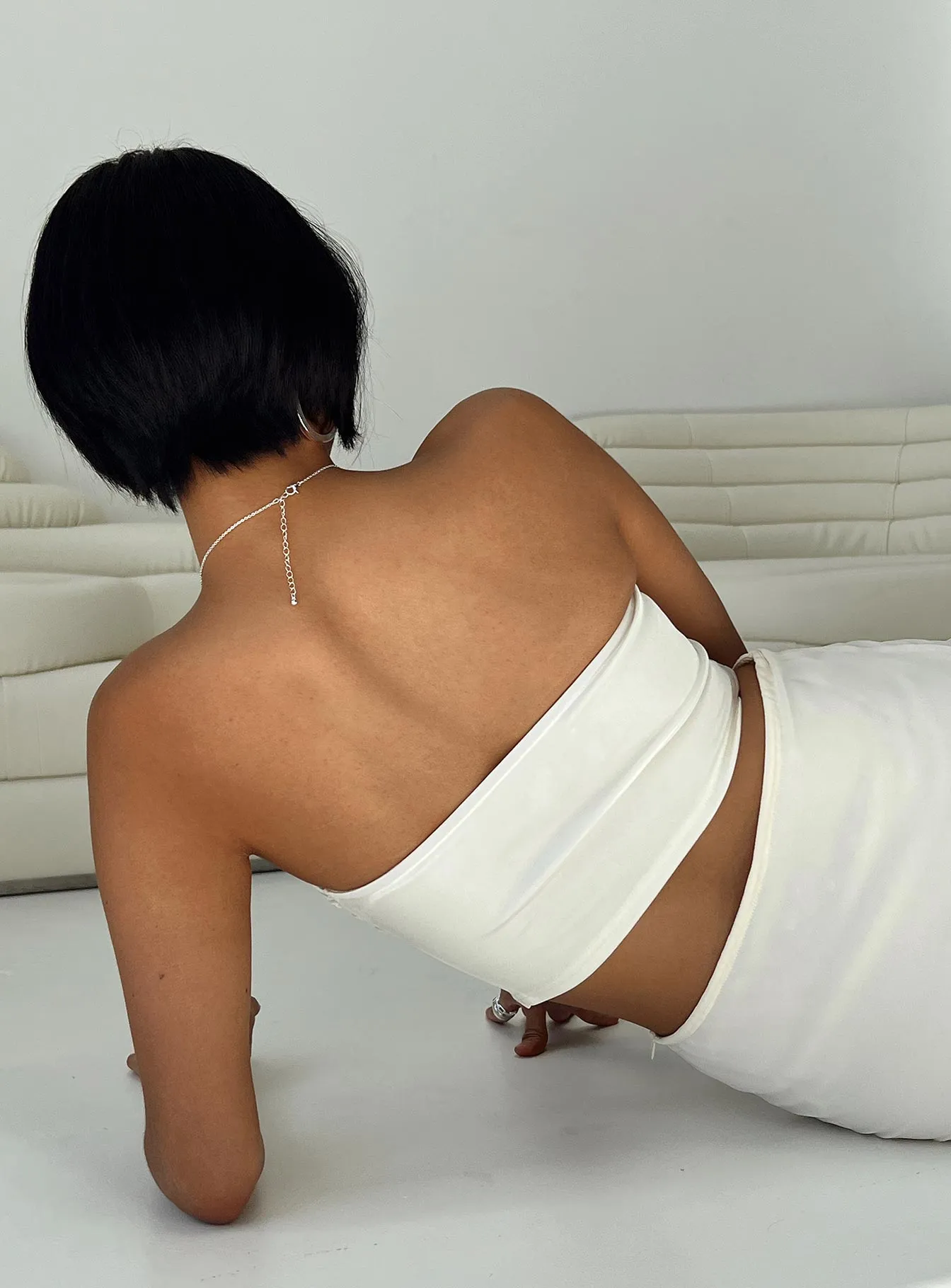 Franklyn Strapless Top Cream RelaxedFit