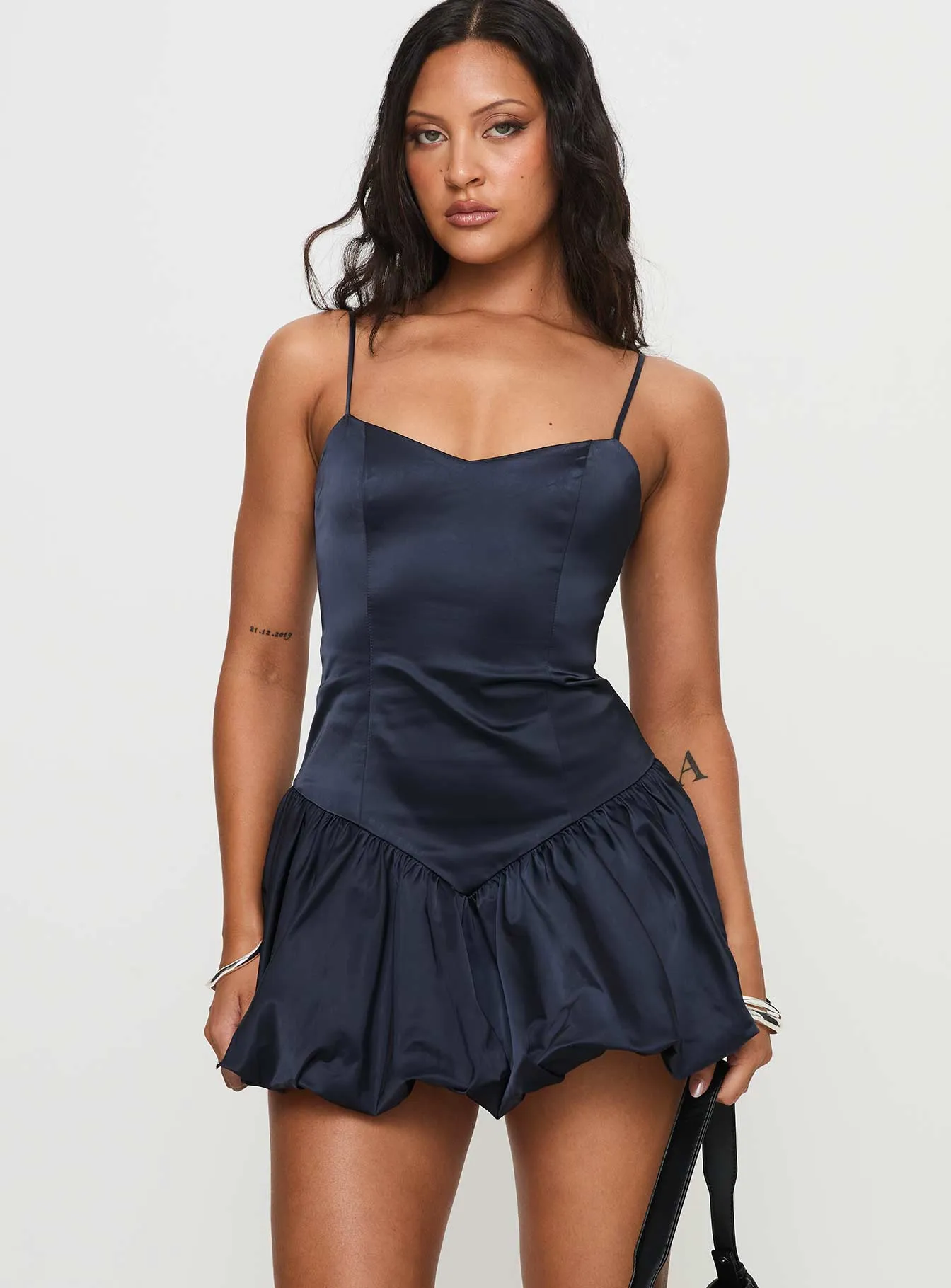 Party Proof Night Rush Dollhouse Mini Dress Navy
