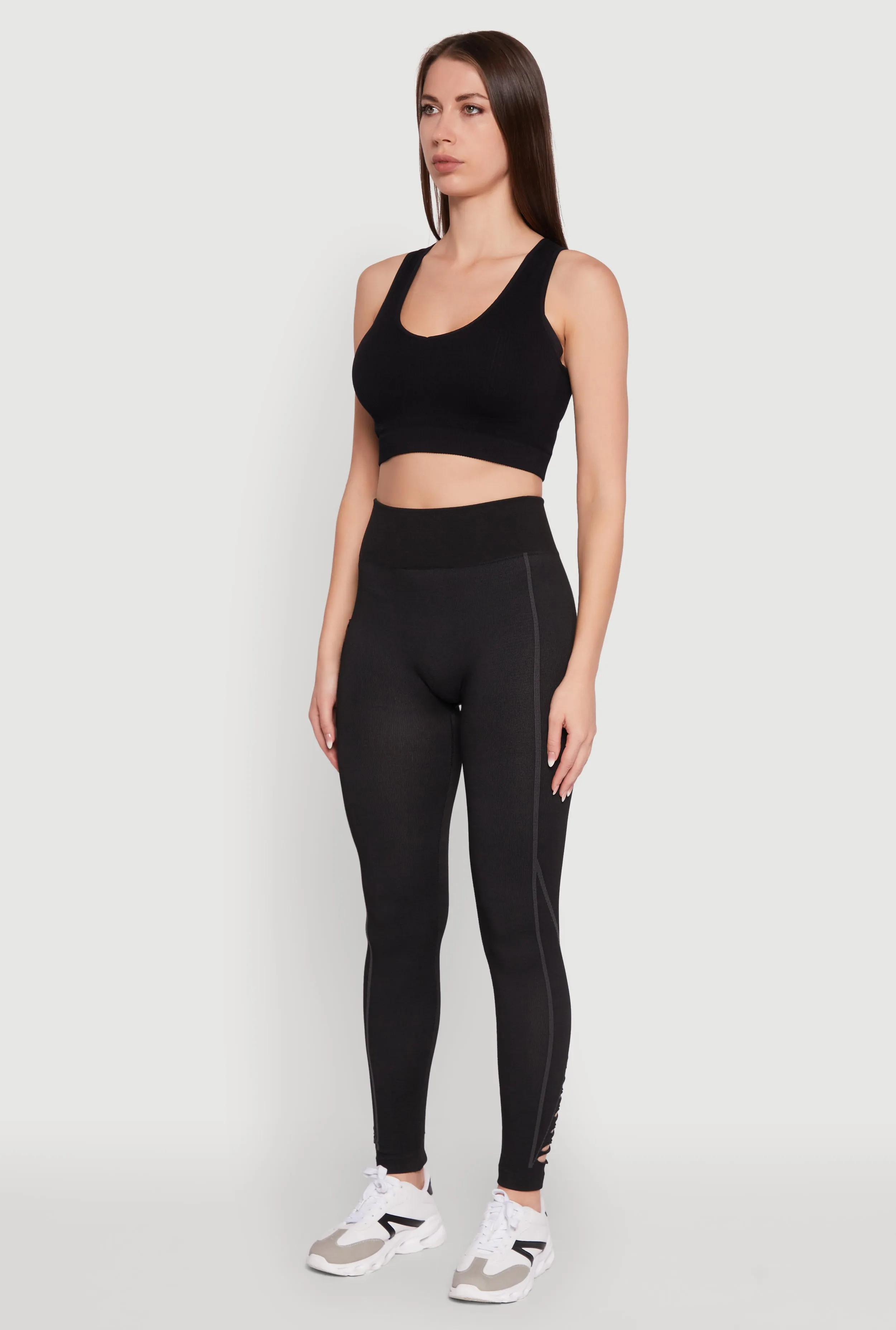 Trendy High Waisted Camo Pocket Laser Cut Leggings Lightweight Material Pilates Session Budget Friendly Fade Resistant