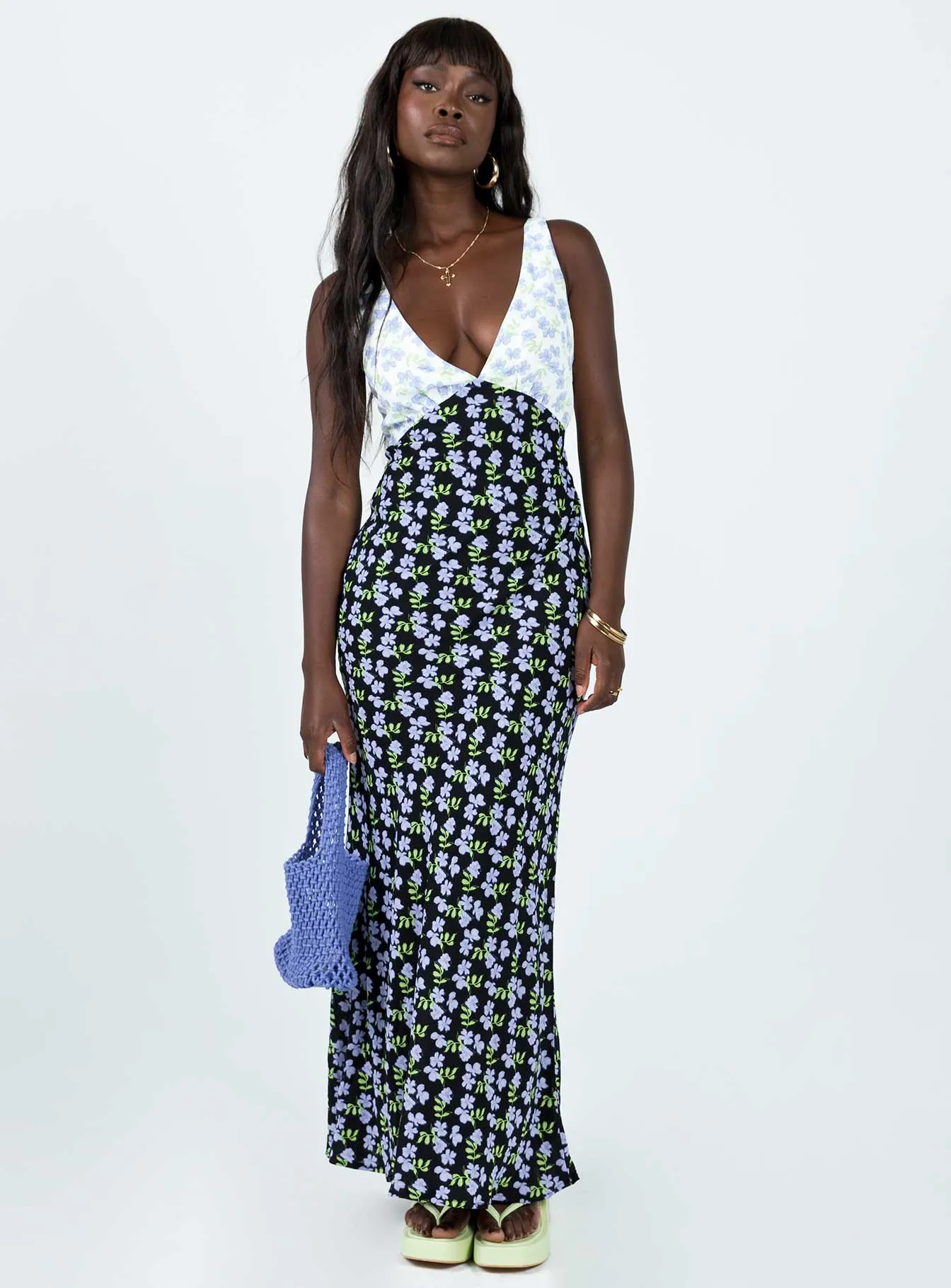 Summer Glow Nellie Maxi Dress Blue / Multi