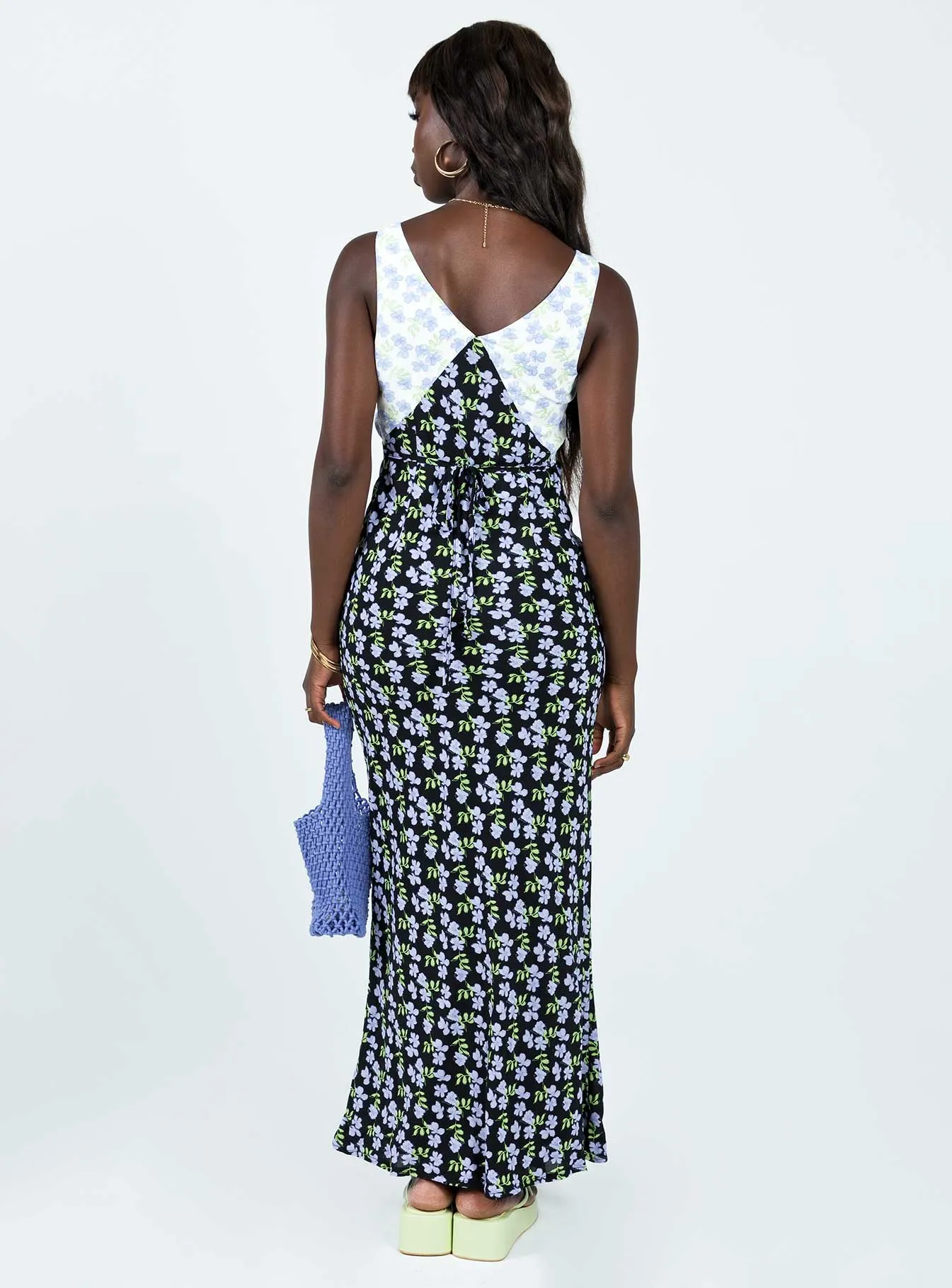 Wheat Field Nellie Maxi Dress Blue / Multi