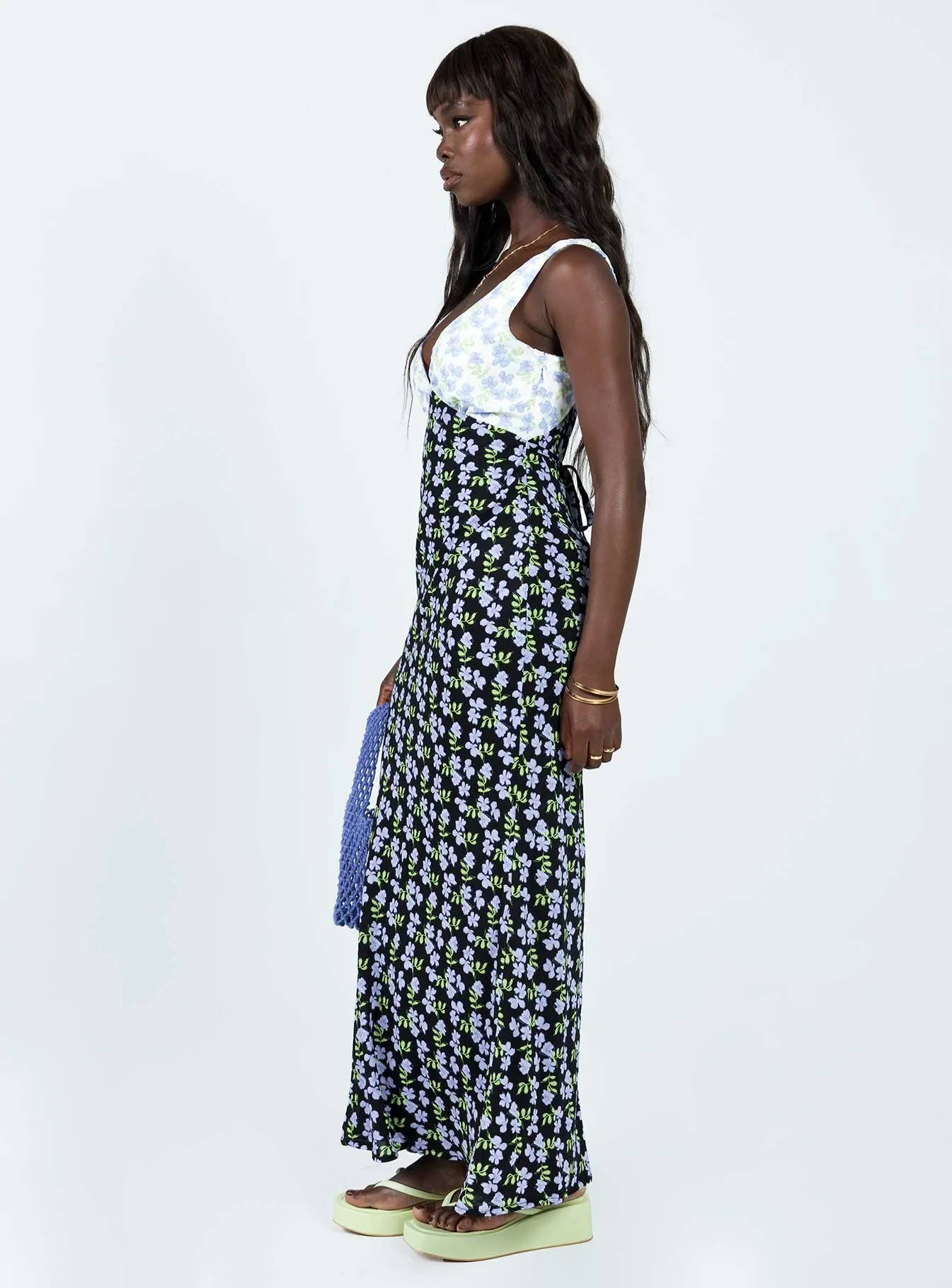Nellie Maxi Dress Blue / Multi Sunbeam Flow