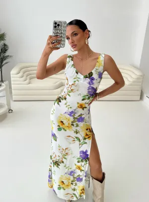 Shannyn Maxi Dress Multi Boardwalk Mood Open Back