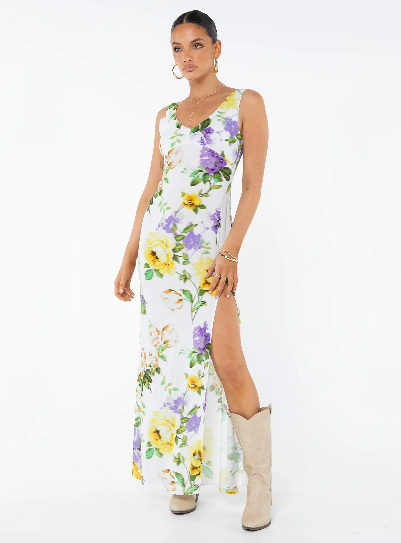 Lavender Glow Nickel Glow Shannyn Maxi Dress Multi