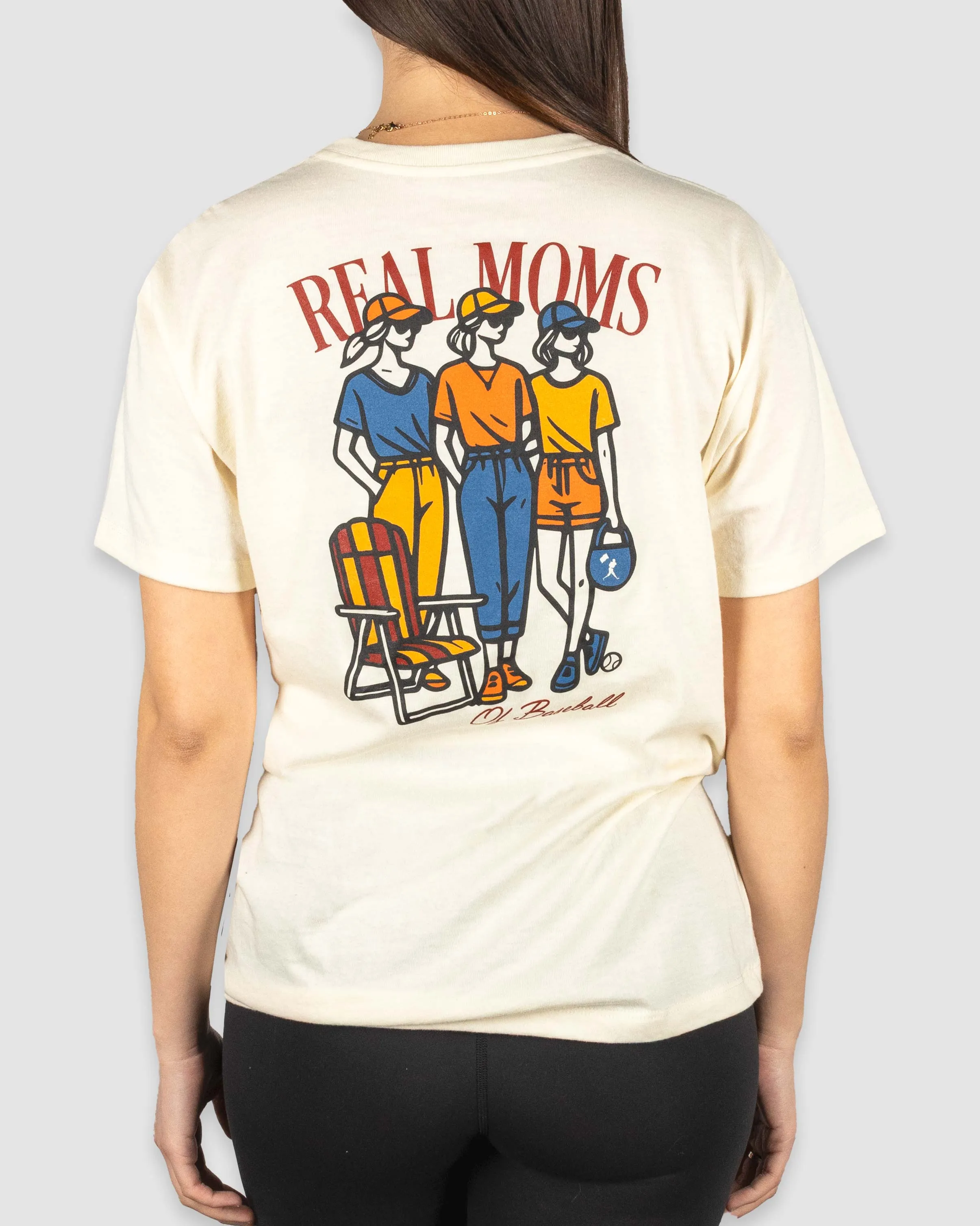 Real Moms of Baseball - Warm-up Tee SlipResistantHem Net Fit