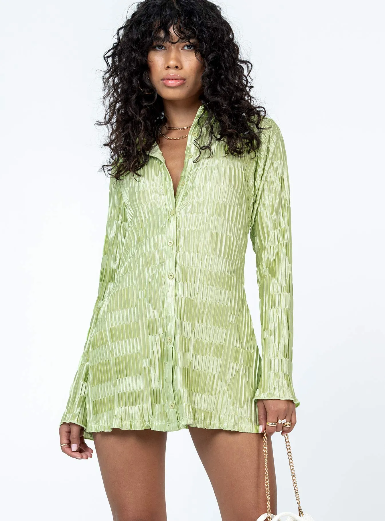 Dress for warm weather Lila Shirt Dress Green
