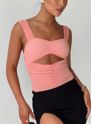 Kalmia Bodysuit Pink Stretch Adult