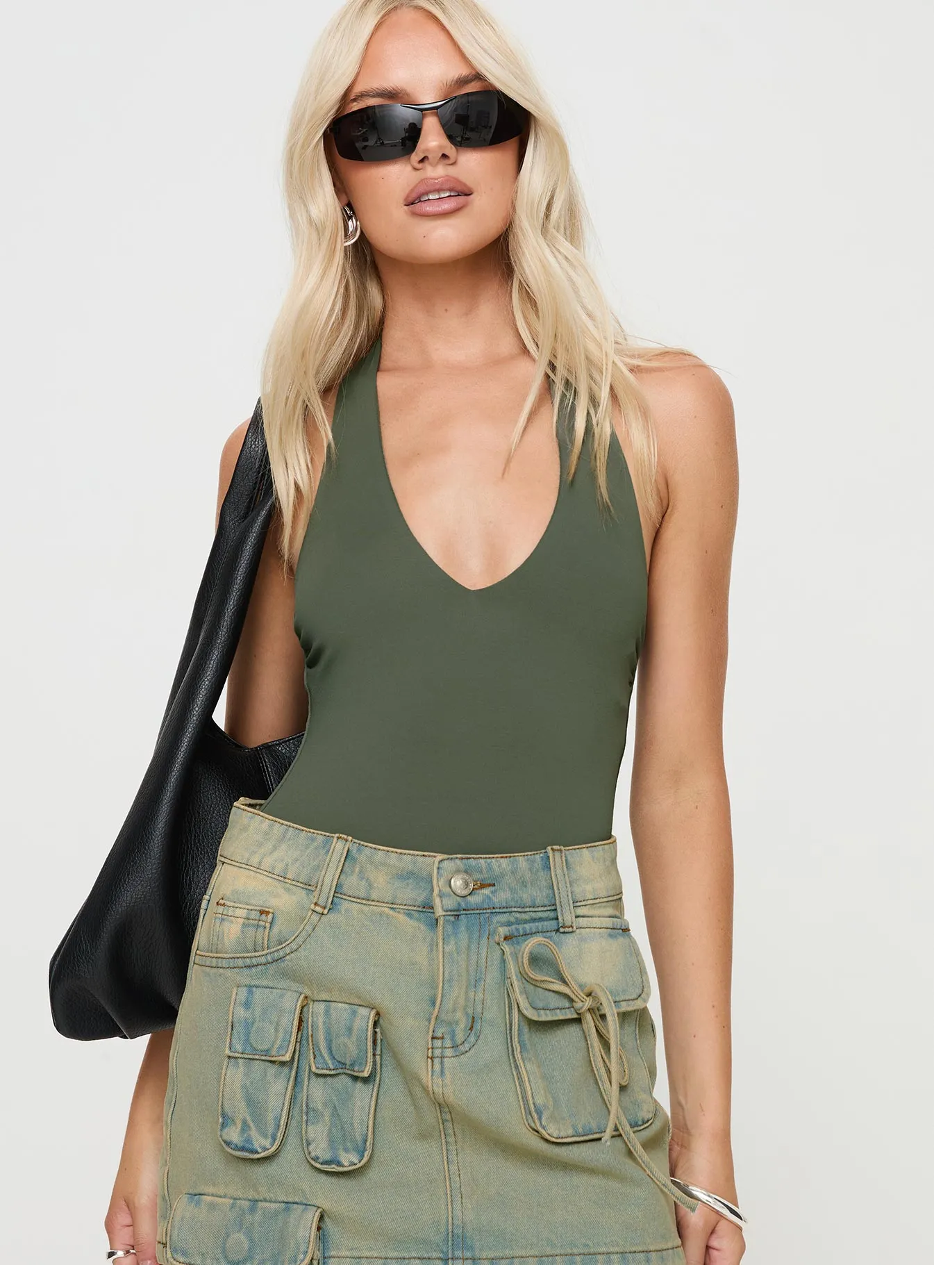 Cool Teen Clean Gym Abelie Bodysuit Green