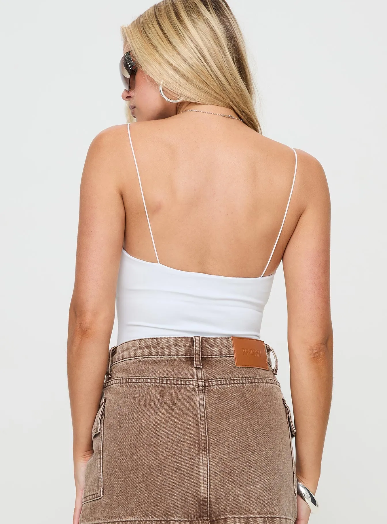 Bekks Bodysuit White Luxury Beach Shopping Stylish