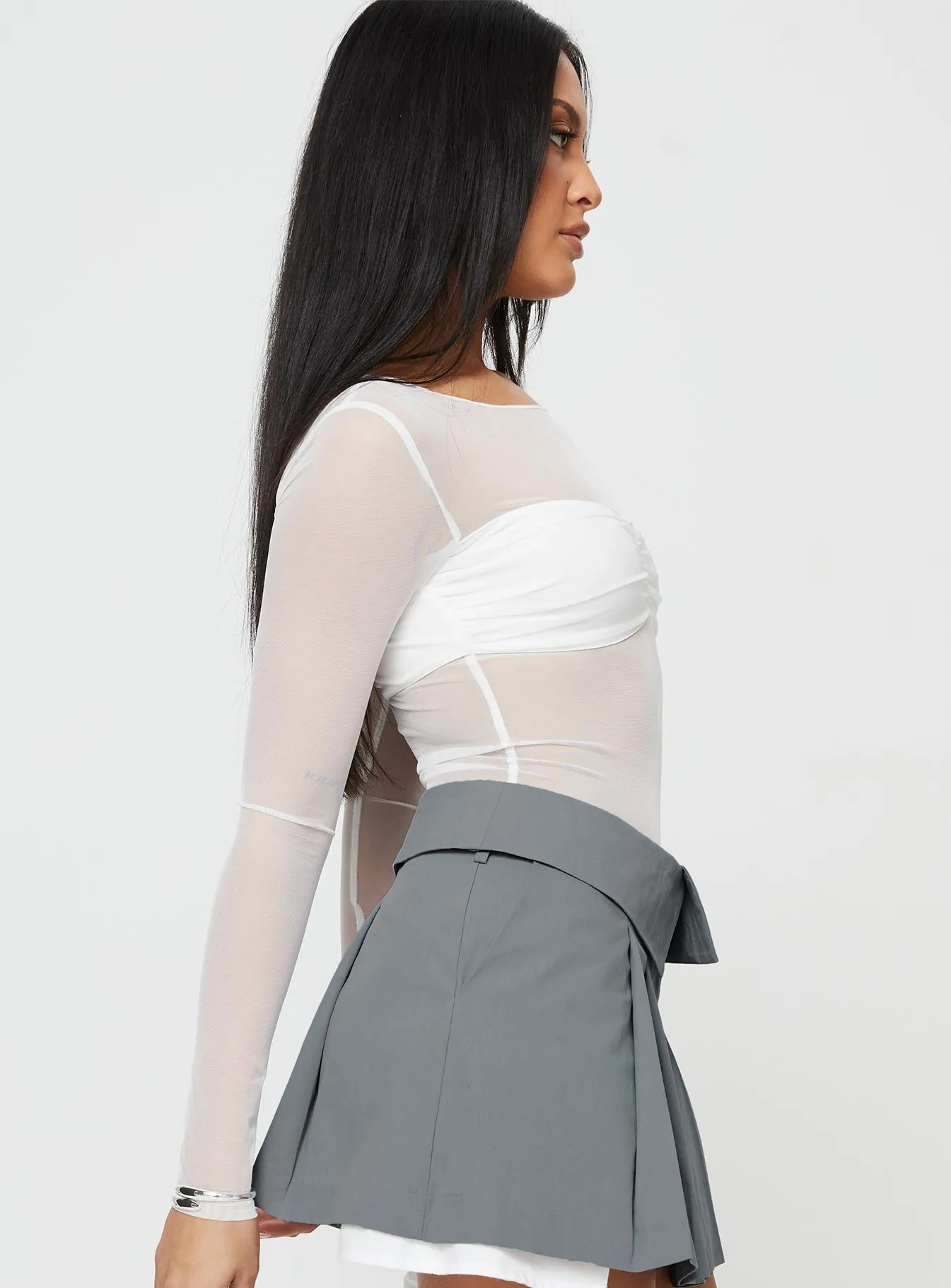 Duet Bodysuit White Sharp Model