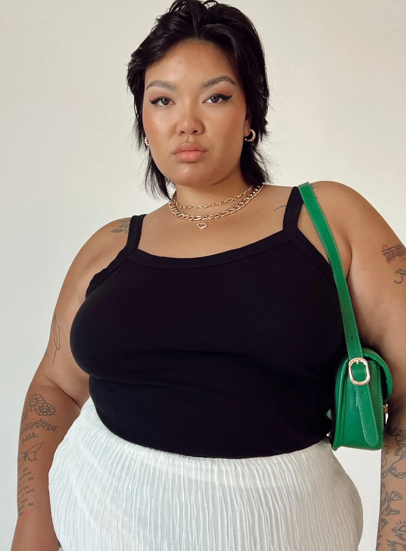 Vivid Neutral Dynamic New Lindsey Bodysuit Black Curve