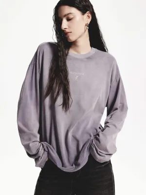 Loose Long Sleeve T-shirt Odor-resistant Washable fabric