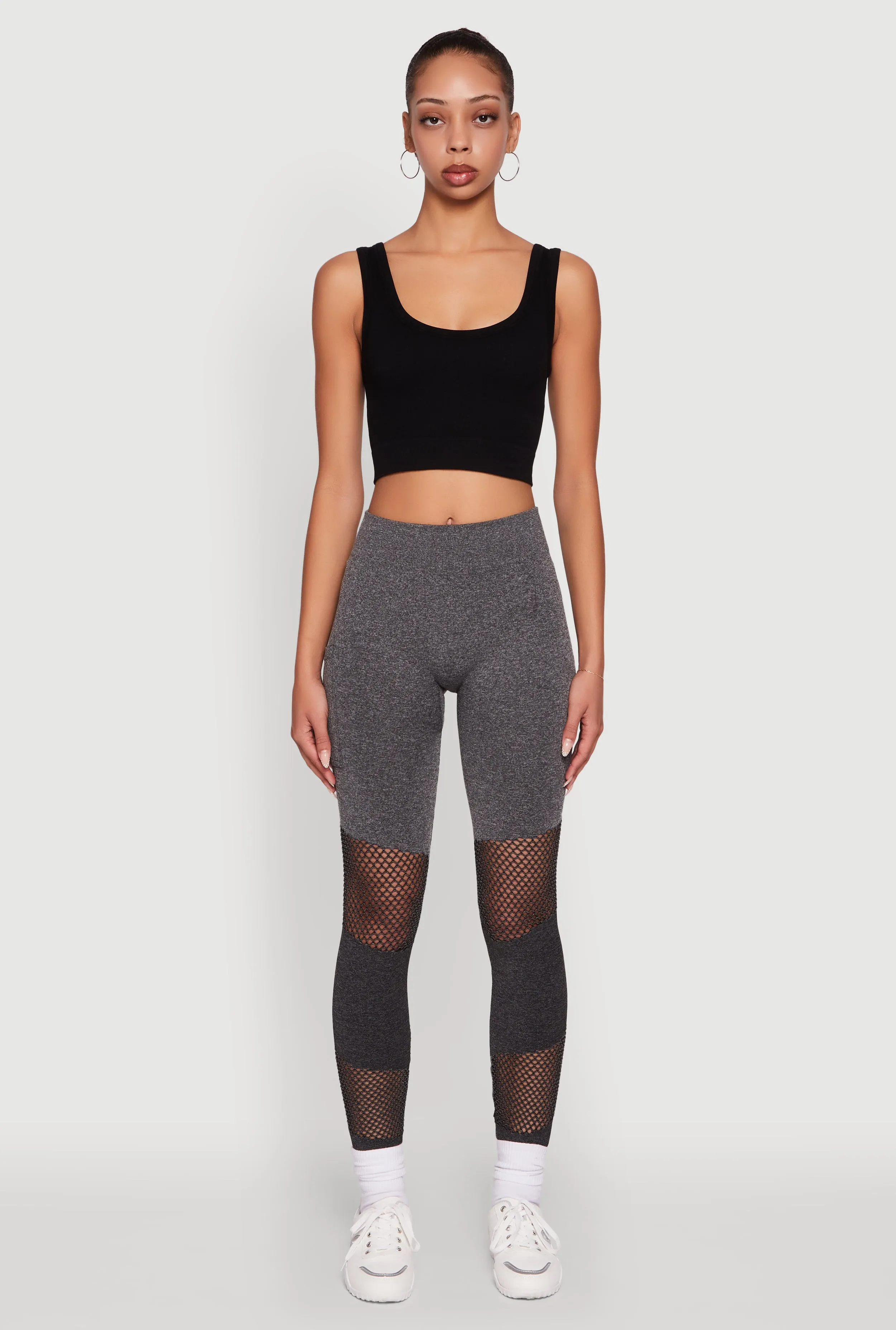 Body Shaping Fitness Training Easy Flow Laser Cut Color Block Leggings with Cell Phone Pocket