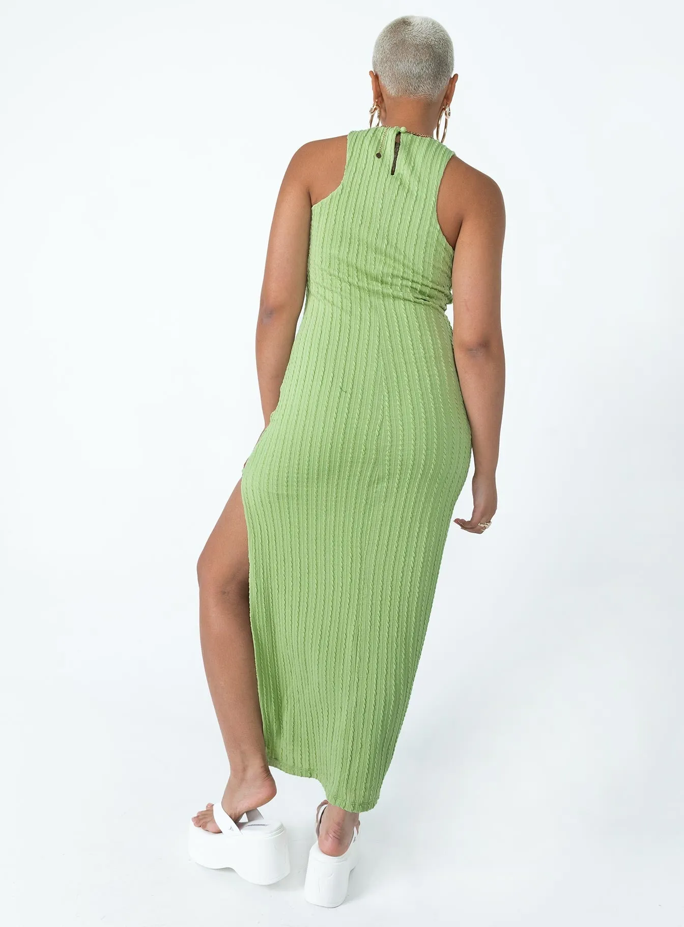 Noon Light Kamala Maxi Dress Green