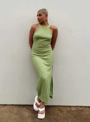 Light and breathable fabric Elegant formal maxi Kamala Maxi Dress Green