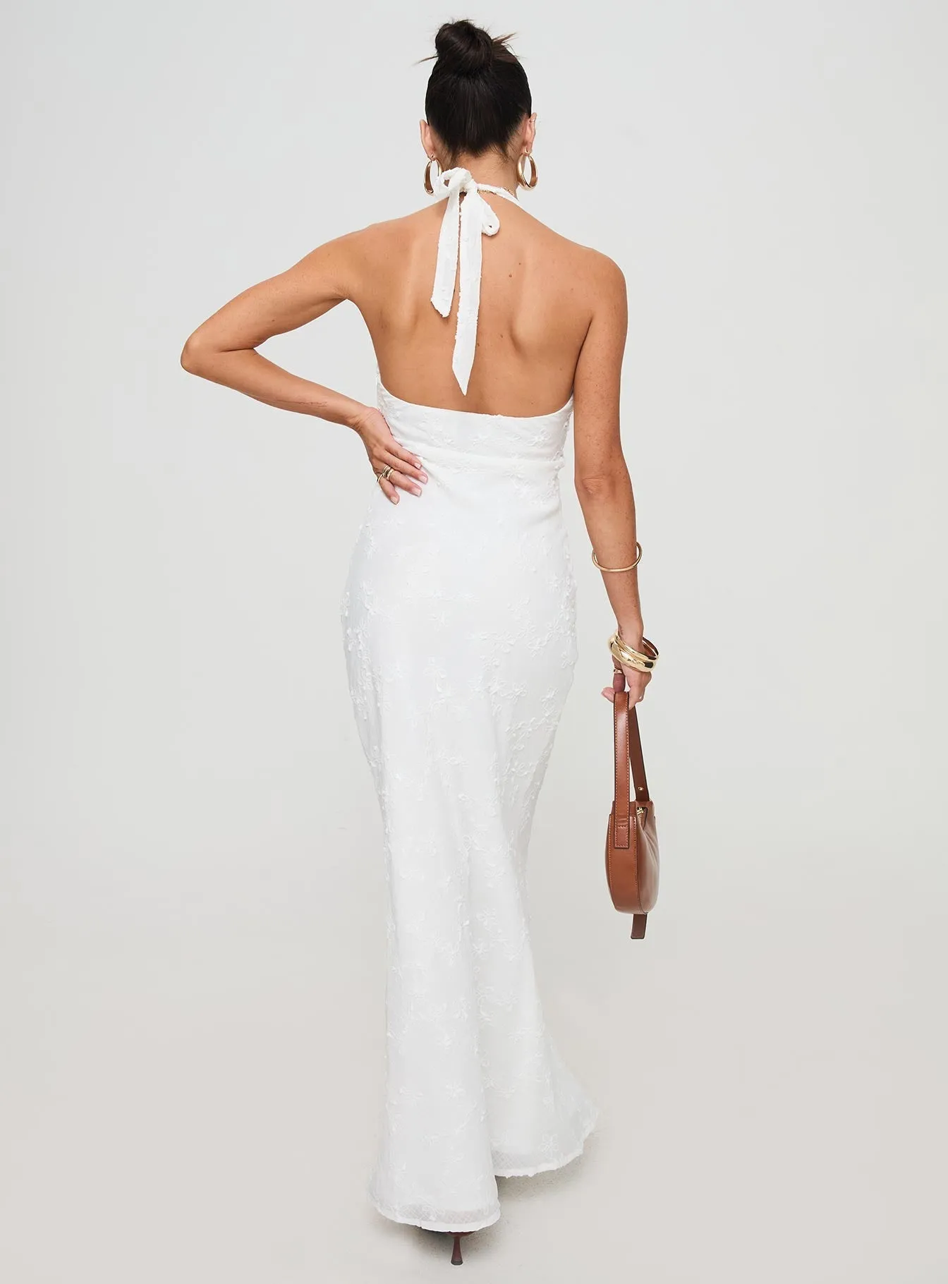 Life Soft Noon Glow Koral Maxi Dress White