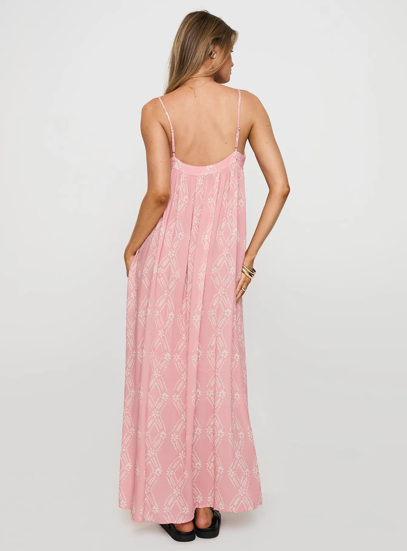 Seabreeze Maxi Dress Pink Lily Bloom