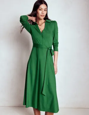 Gentle Power Imogen Collared Jersey Dress-Eden