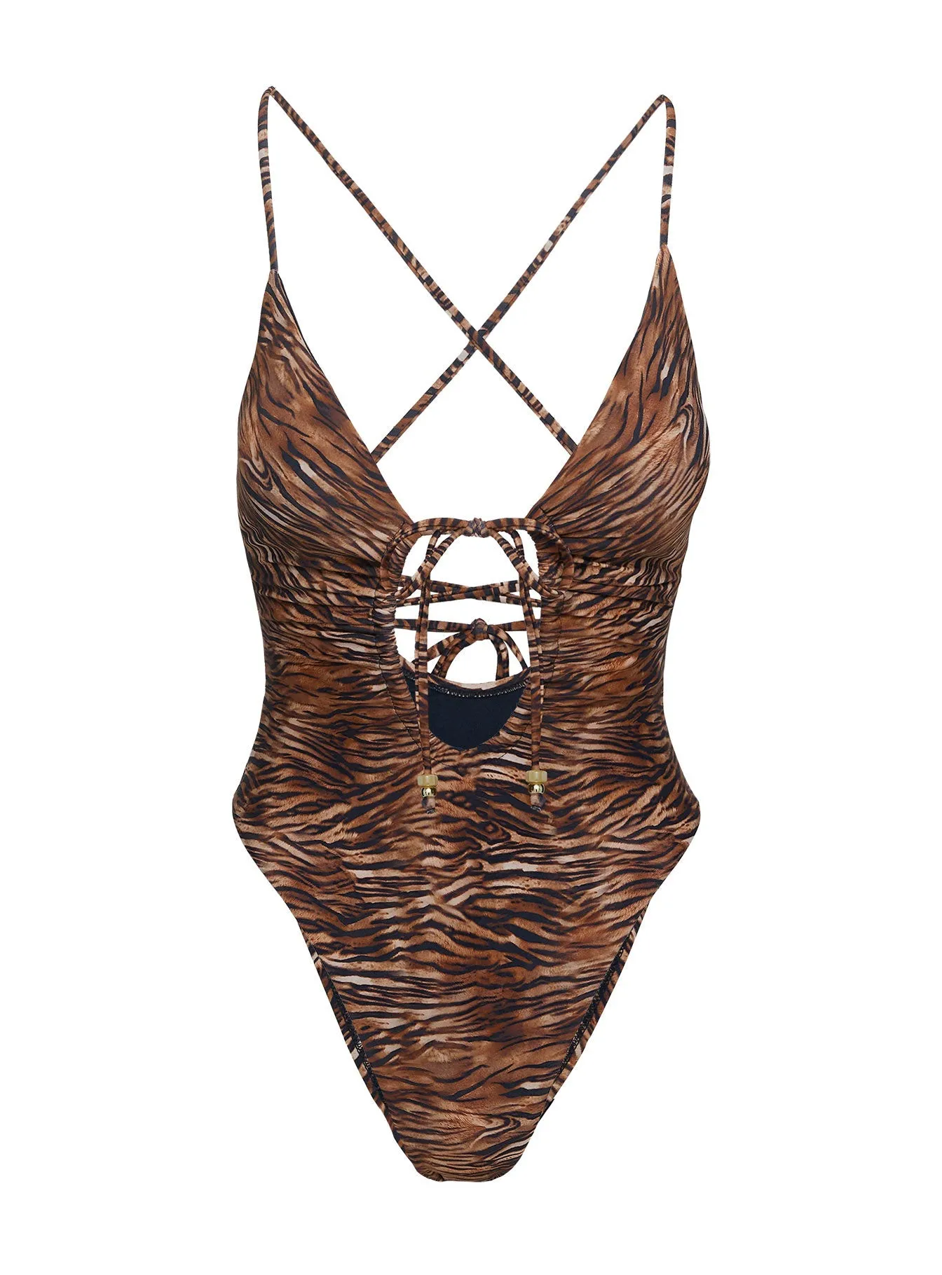 Orinthia Cut Out One Piece Multi Soft Touch Lining Adjustable Drawstrings
