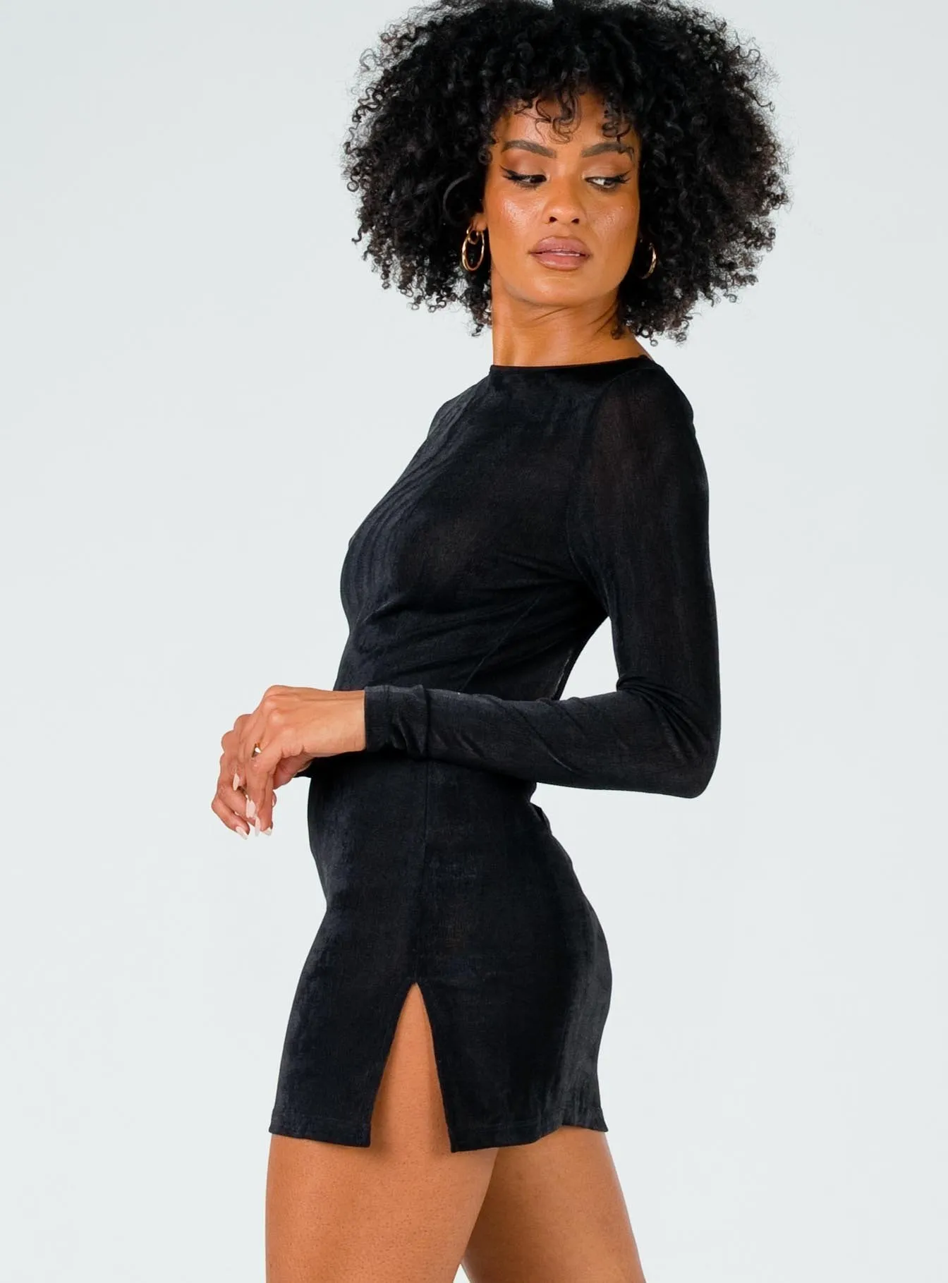 Montana Mini Dress Black Neon Mood Flirty Design
