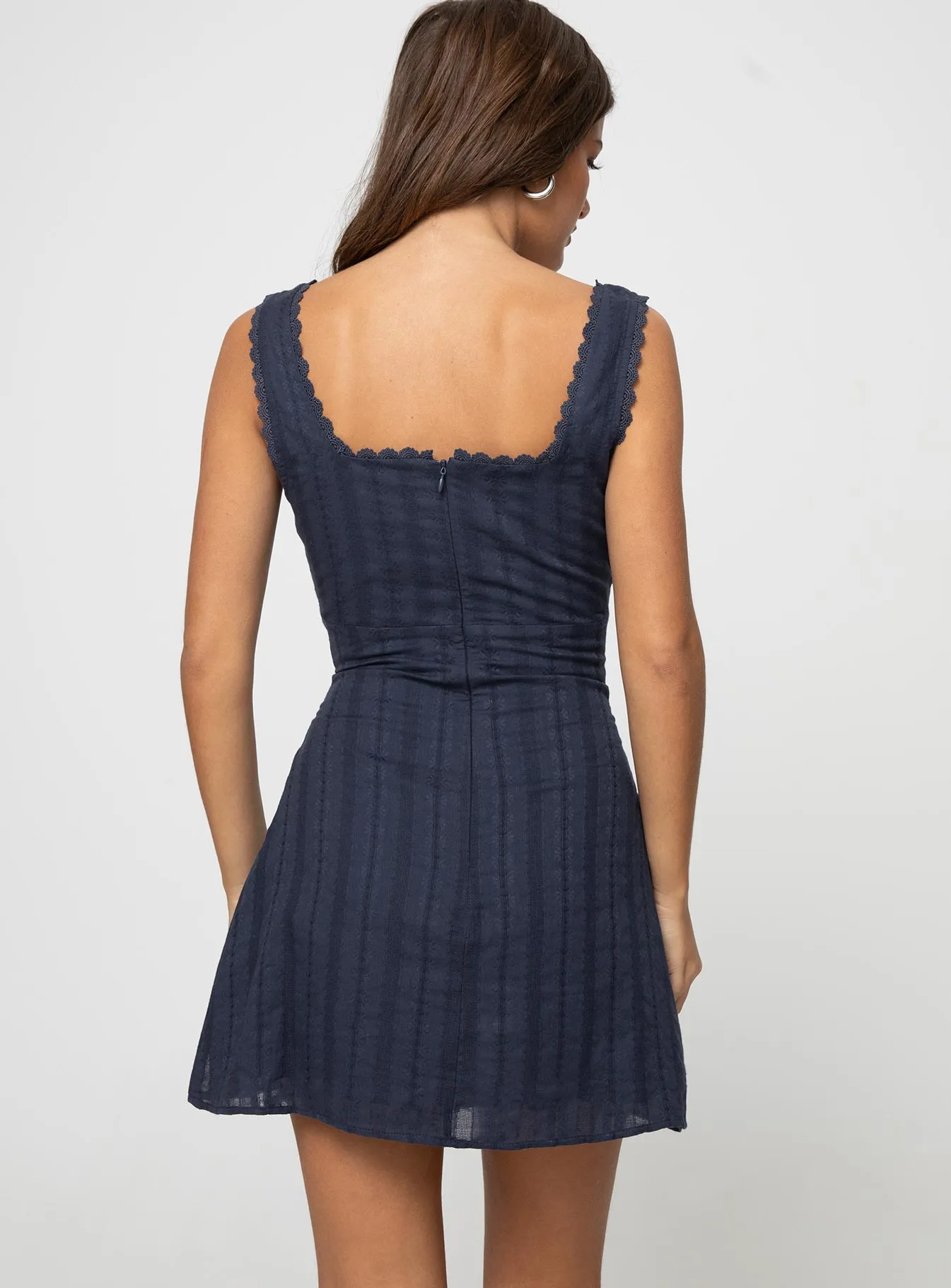 Dasha Mini Dress Navy Petite Easy Look