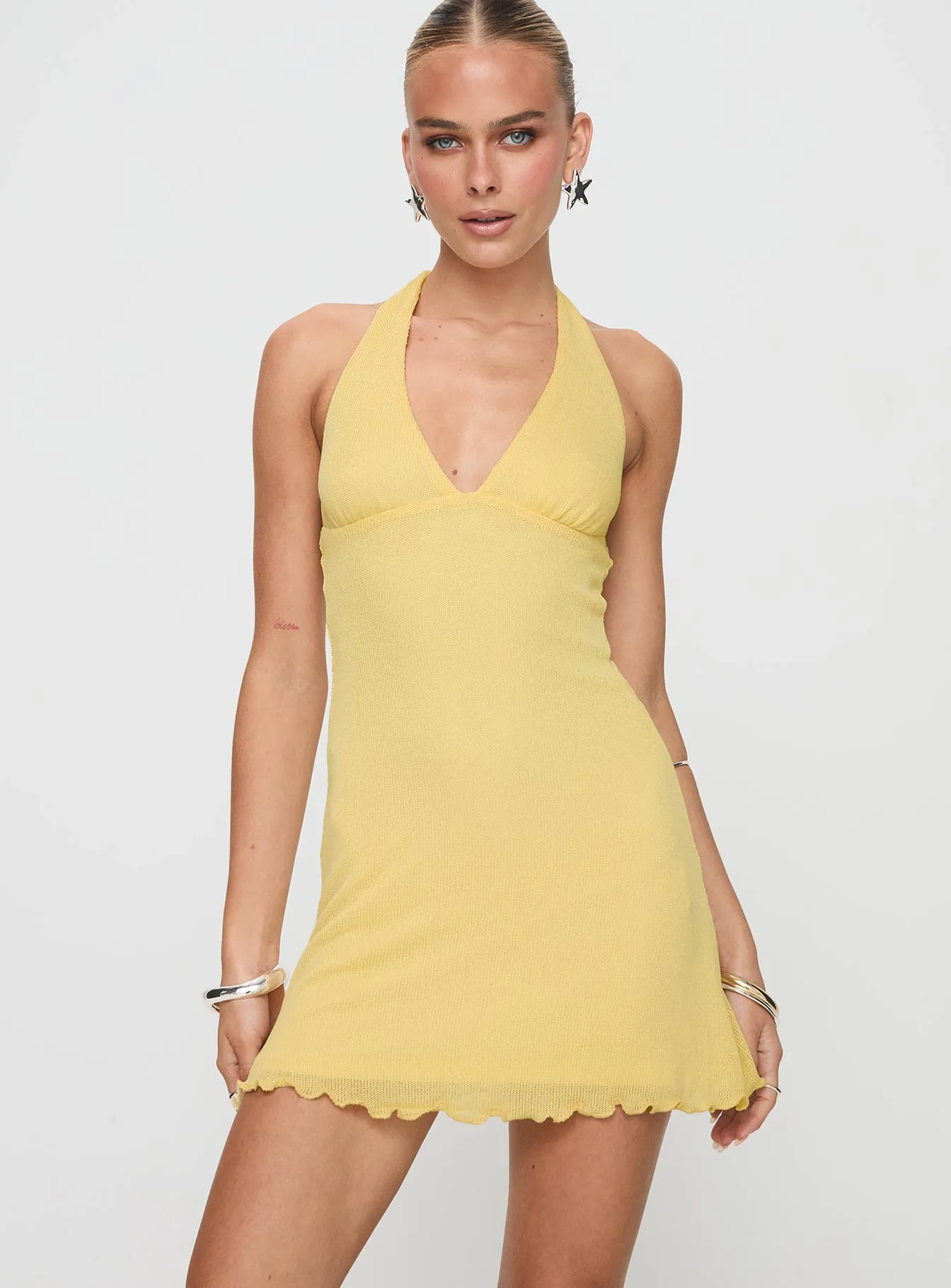 Leam Mini Dress Butter Petite Shine Hot Romantic Vibes