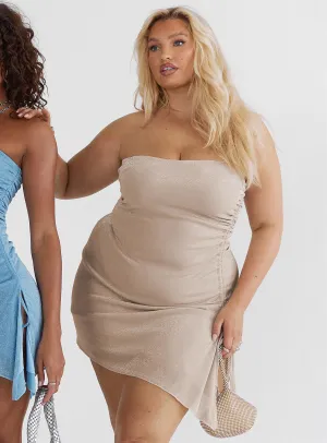 Donelli Mini Dress Champagne Curve Skin Tint Urban Star