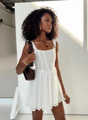 Weekend Style Look Kameliah Mini Dress White