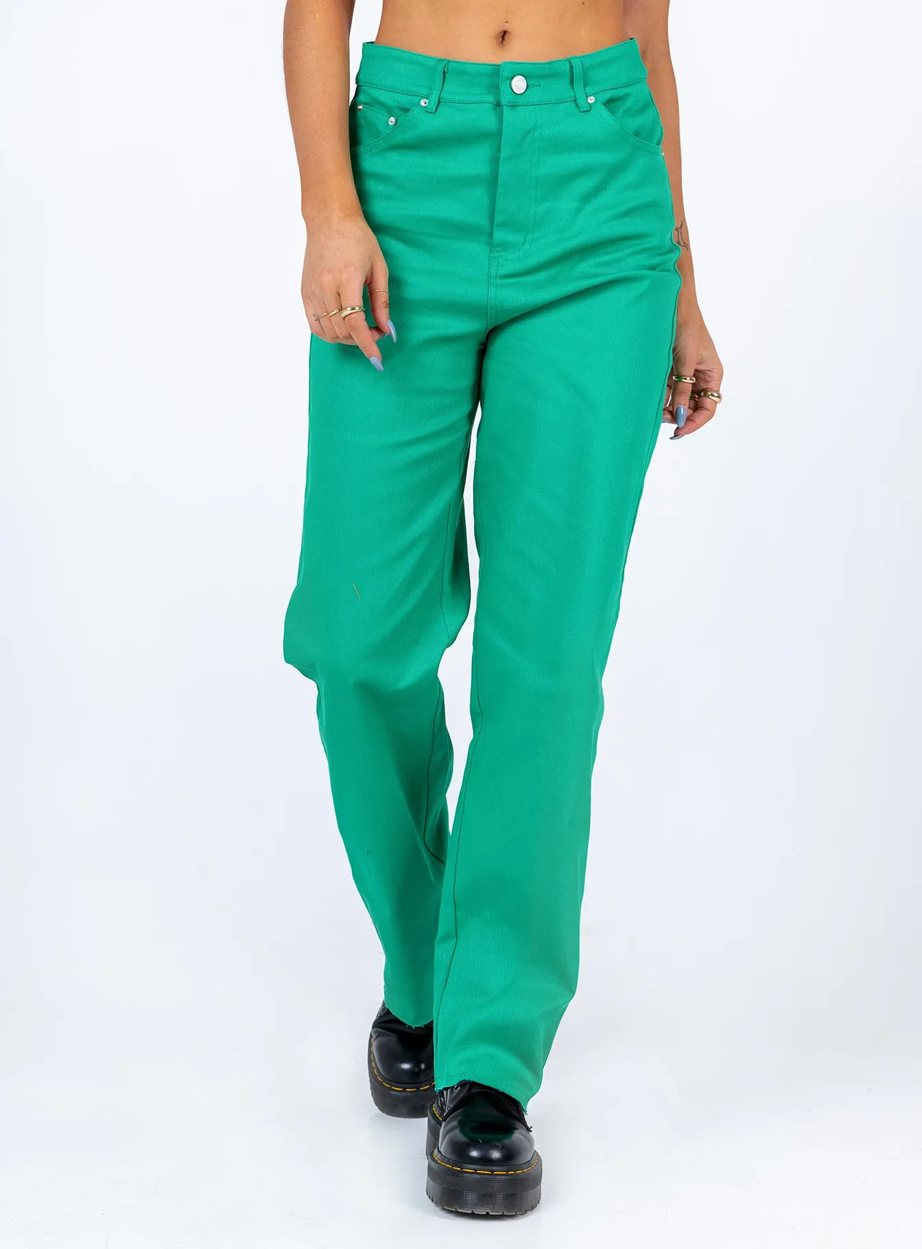 Outdoor Fashion All Season Style Arcos Denim Jeans Green
