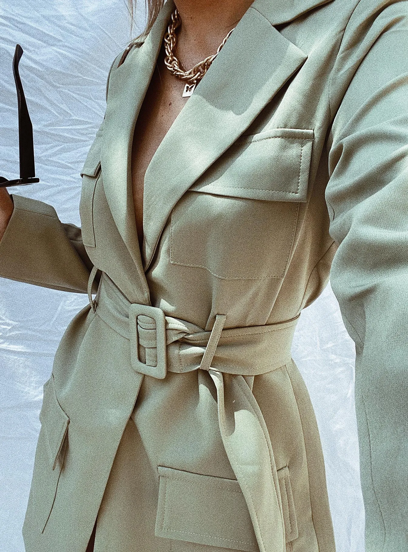 Steinway Mini Dress Green Party Vibe