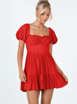 Ethan Mini Dress Red Walk Light Beat Mode