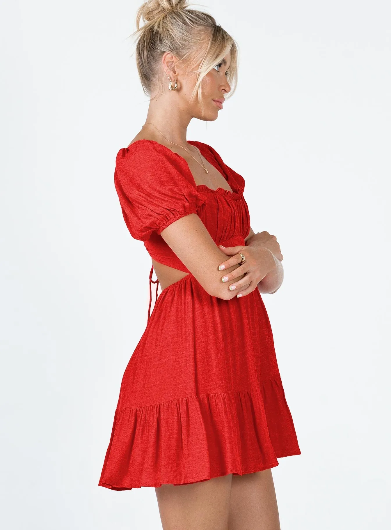 Ethan Mini Dress Red Show Pop